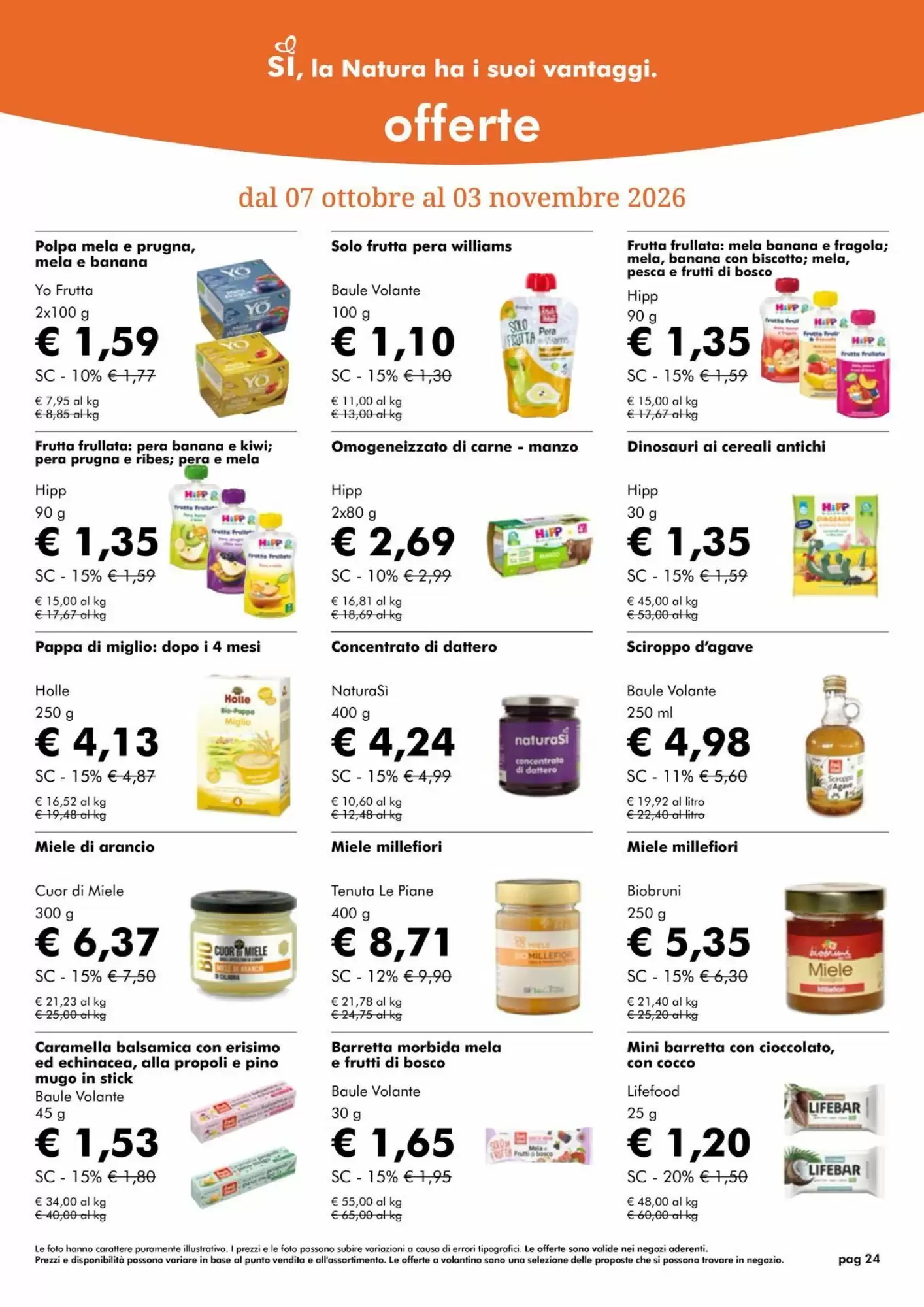 Volantino promozionale NaturaSì  valide dal 01/10/2026 - Pagina 24.