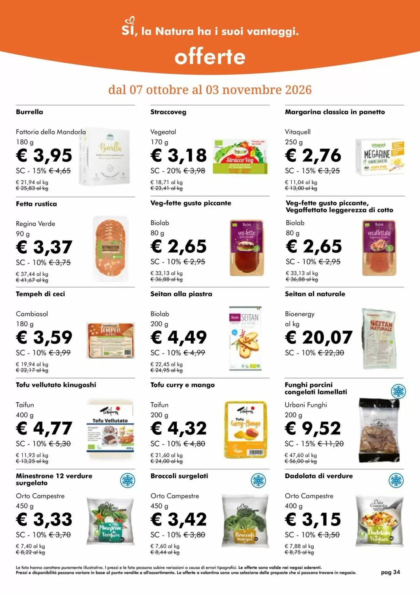 Volantino promozionale NaturaSì  valide dal 01/10/2026 - Pagina 34.