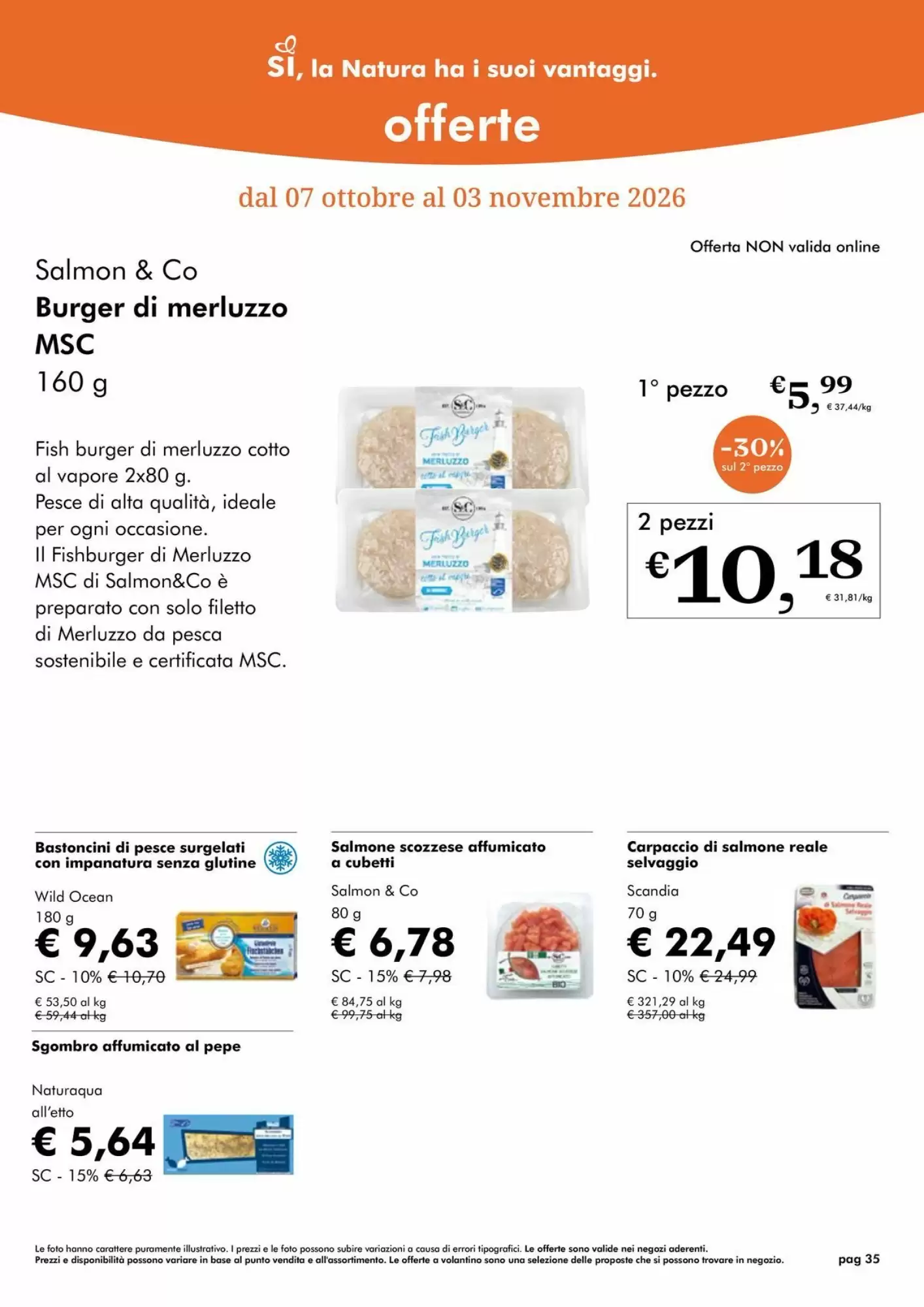 Volantino promozionale NaturaSì  valide dal 01/10/2026 - Pagina 35.
