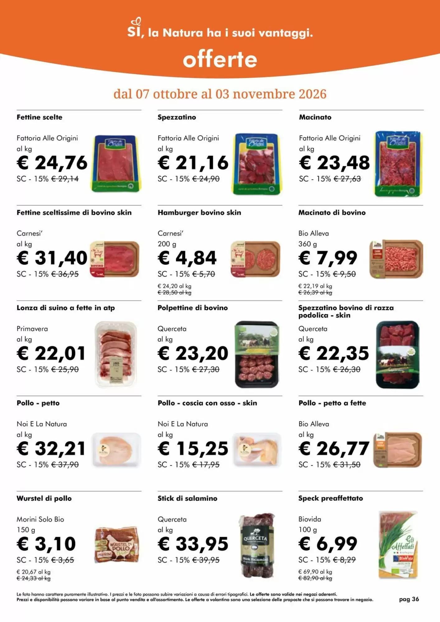 Volantino promozionale NaturaSì  valide dal 01/10/2026 - Pagina 36.