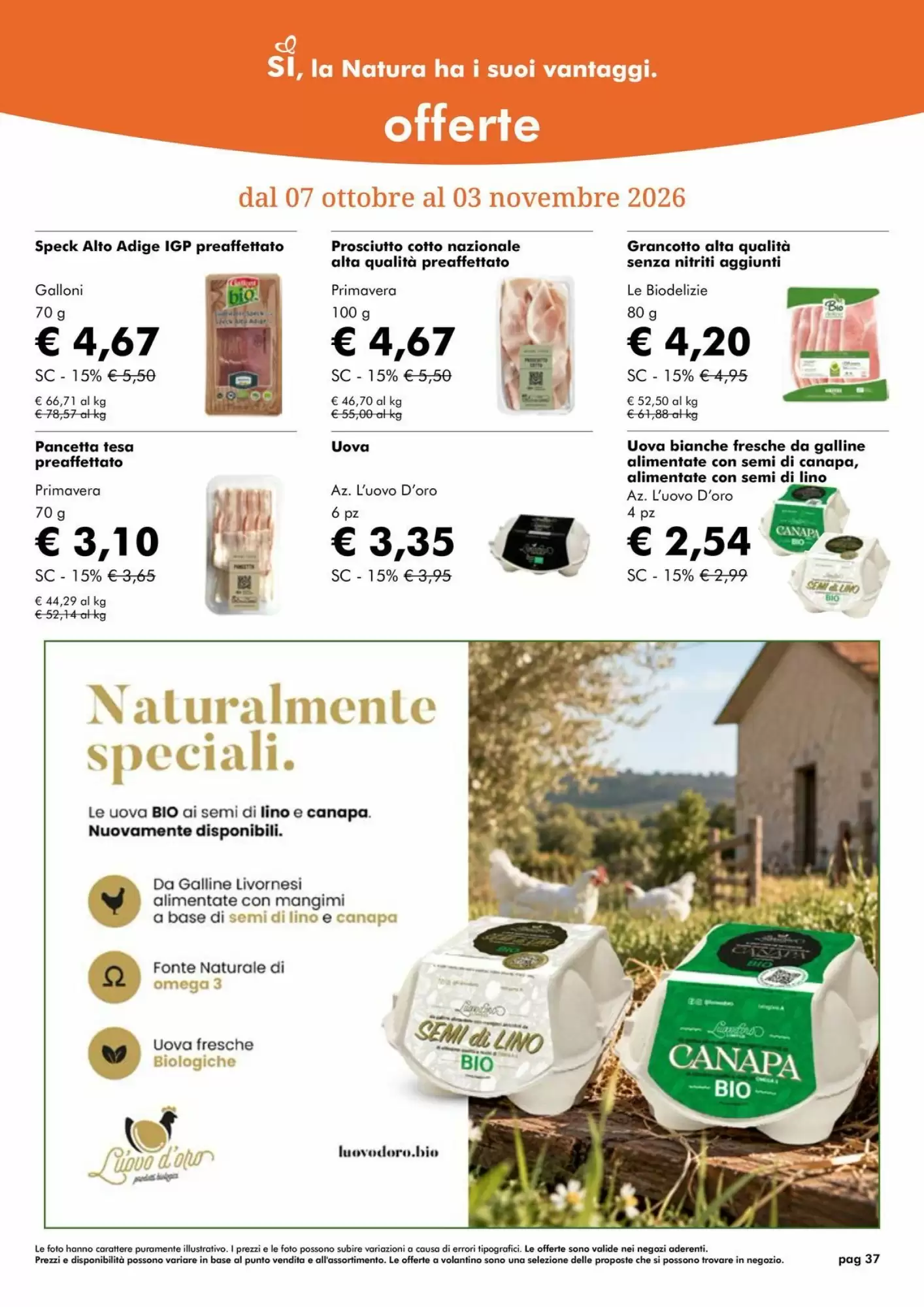 Volantino promozionale NaturaSì  valide dal 01/10/2026 - Pagina 37.