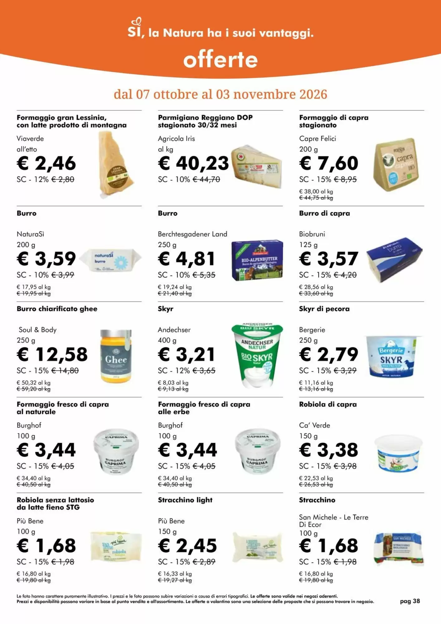 Volantino promozionale NaturaSì  valide dal 01/10/2026 - Pagina 38.