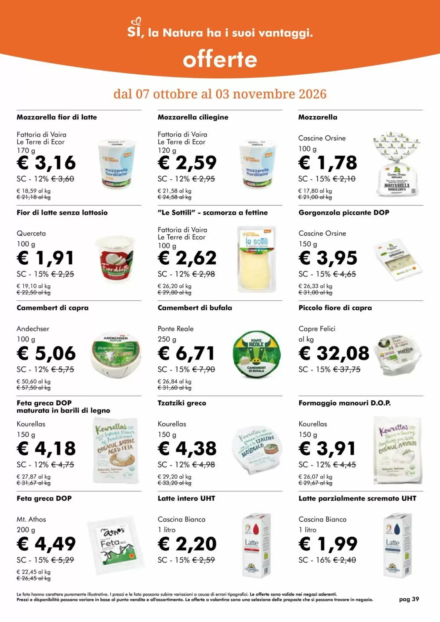 Volantino promozionale NaturaSì  valide dal 01/10/2026 - Pagina 39.