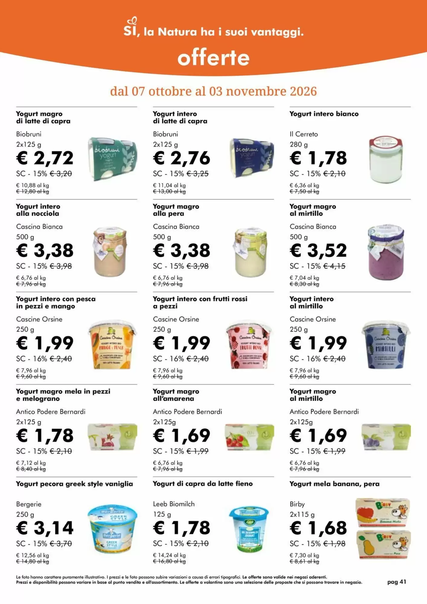 Volantino promozionale NaturaSì  valide dal 01/10/2026 - Pagina 41.