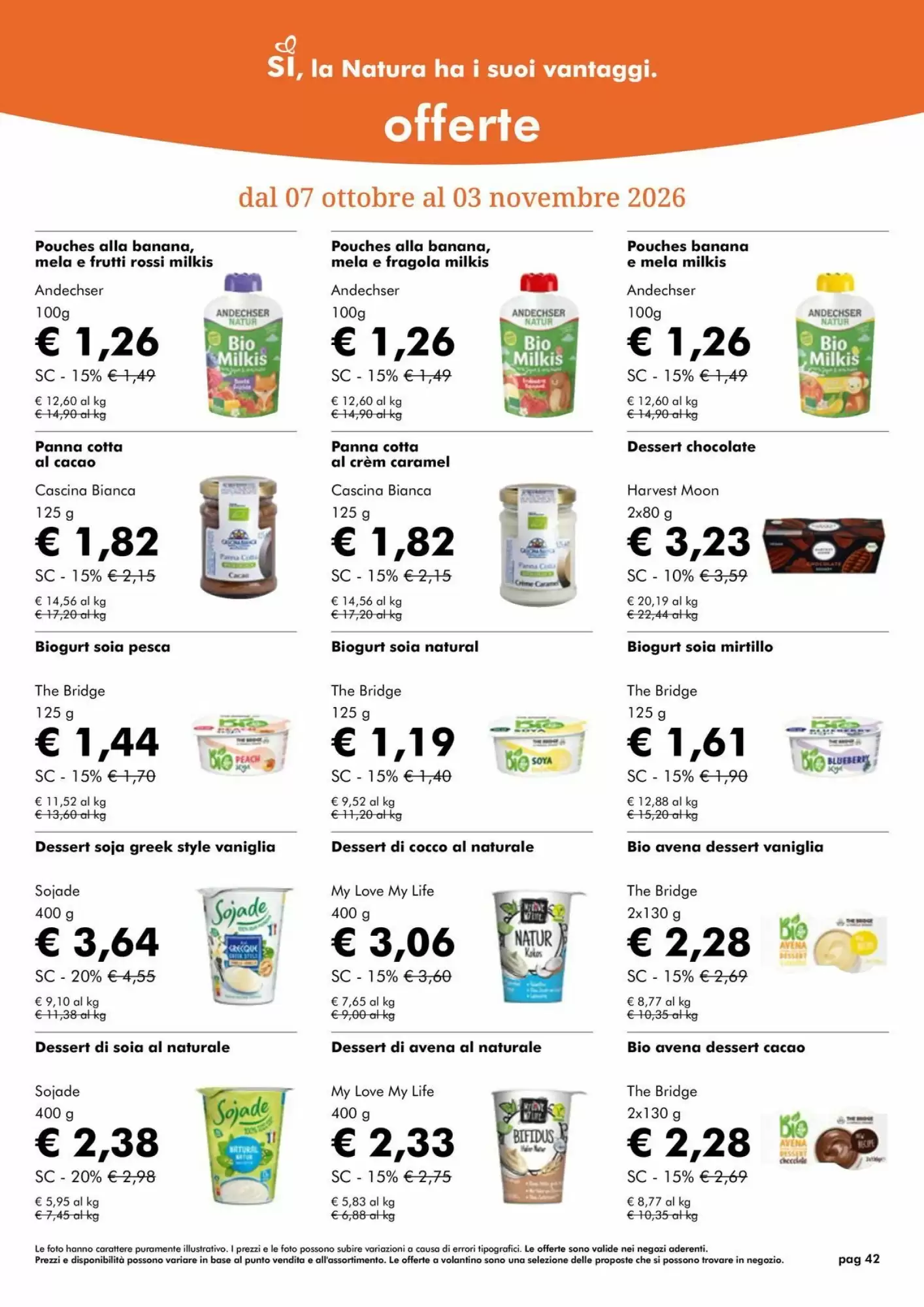 Volantino promozionale NaturaSì  valide dal 01/10/2026 - Pagina 42.