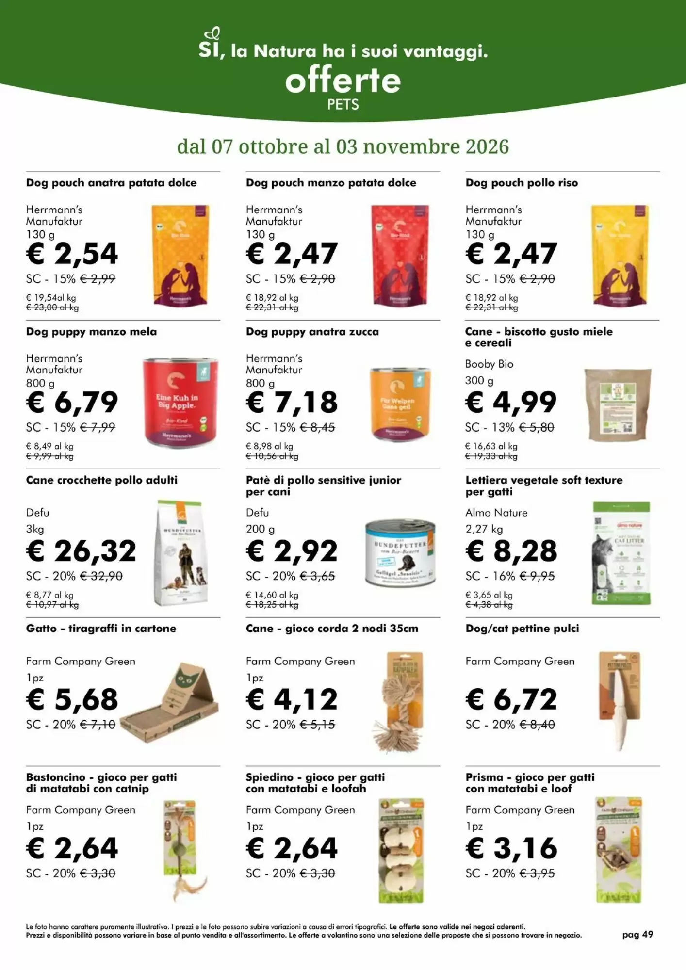 Volantino promozionale NaturaSì  valide dal 01/10/2026 - Pagina 49.