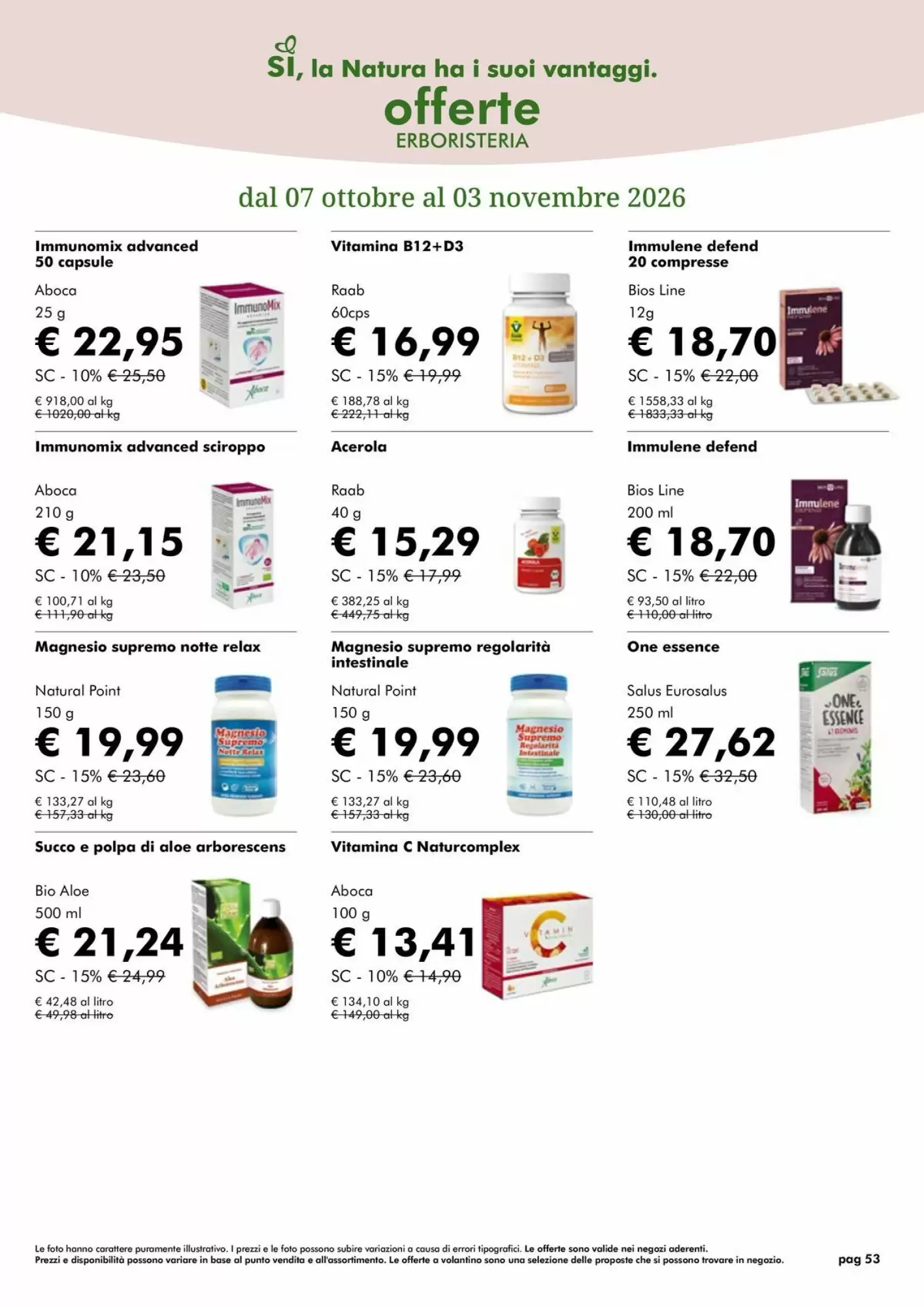 Volantino promozionale NaturaSì  valide dal 01/10/2026 - Pagina 53.