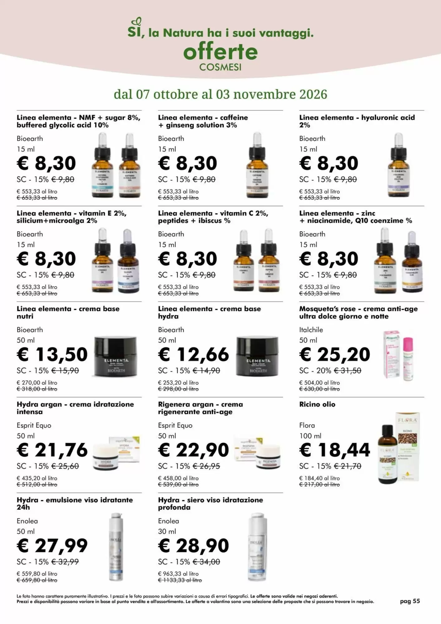 Volantino promozionale NaturaSì  valide dal 01/10/2026 - Pagina 55.
