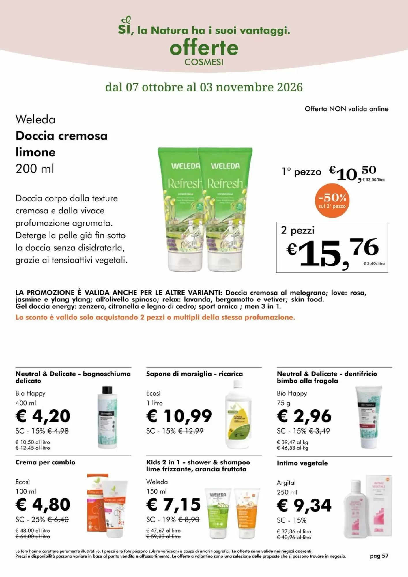 Volantino promozionale NaturaSì  valide dal 01/10/2026 - Pagina 57.