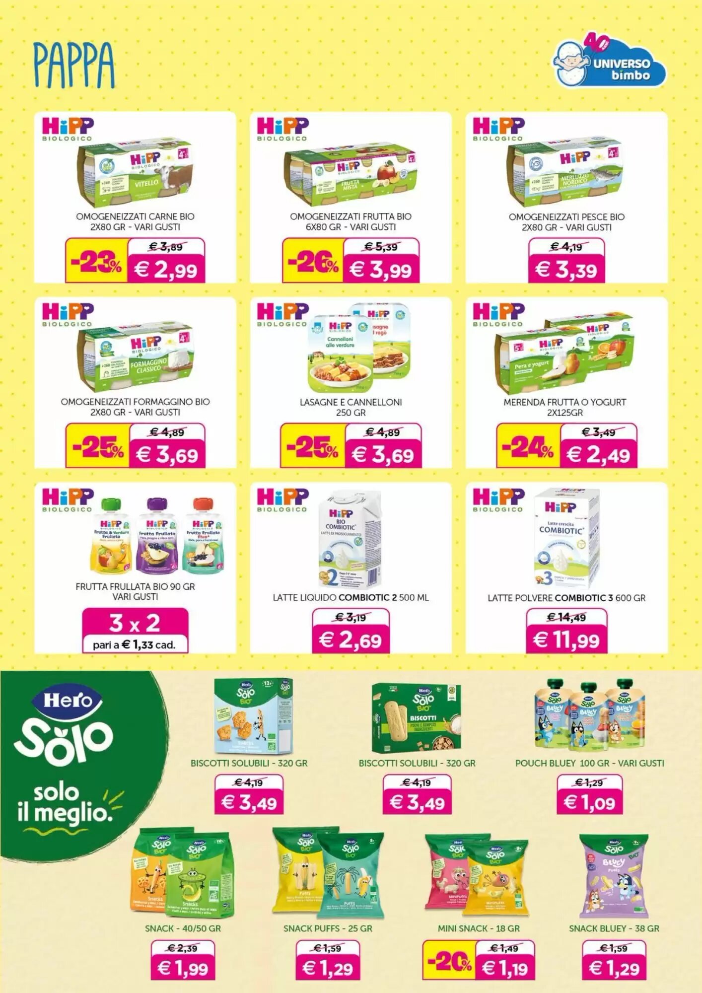 Volantino promozionale Universo Bimbo  valide dal 02/10/2026 - Pagina 25.