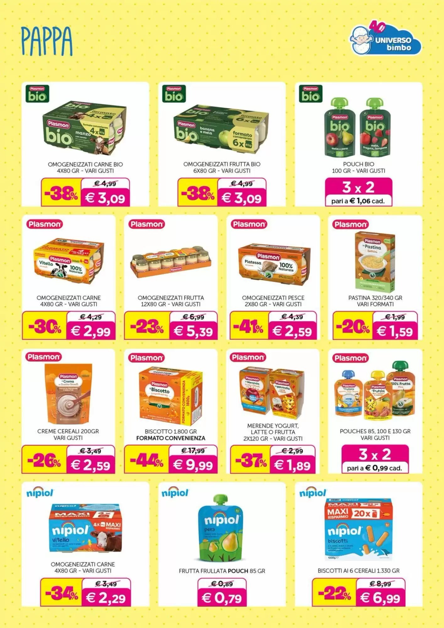 Volantino promozionale Universo Bimbo  valide dal 02/10/2026 - Pagina 26.