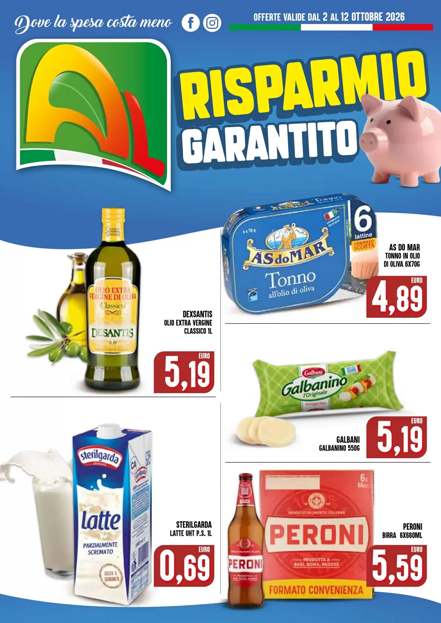 Volantino promozionale Al Discount  valide dal 02/10/2026 - Pagina 1.
