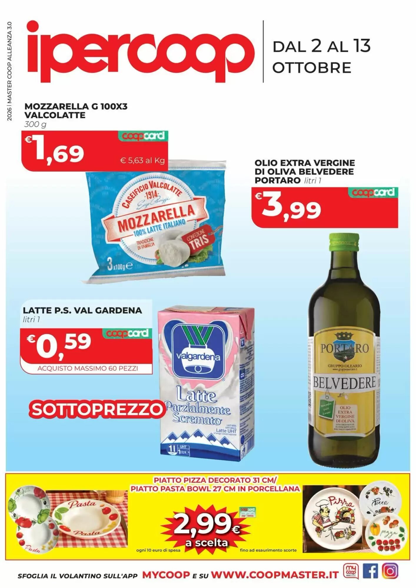 Volantino promozionale Coop Master Alleanza 3.0  valide dal 02/10/2026 - Pagina 1.
