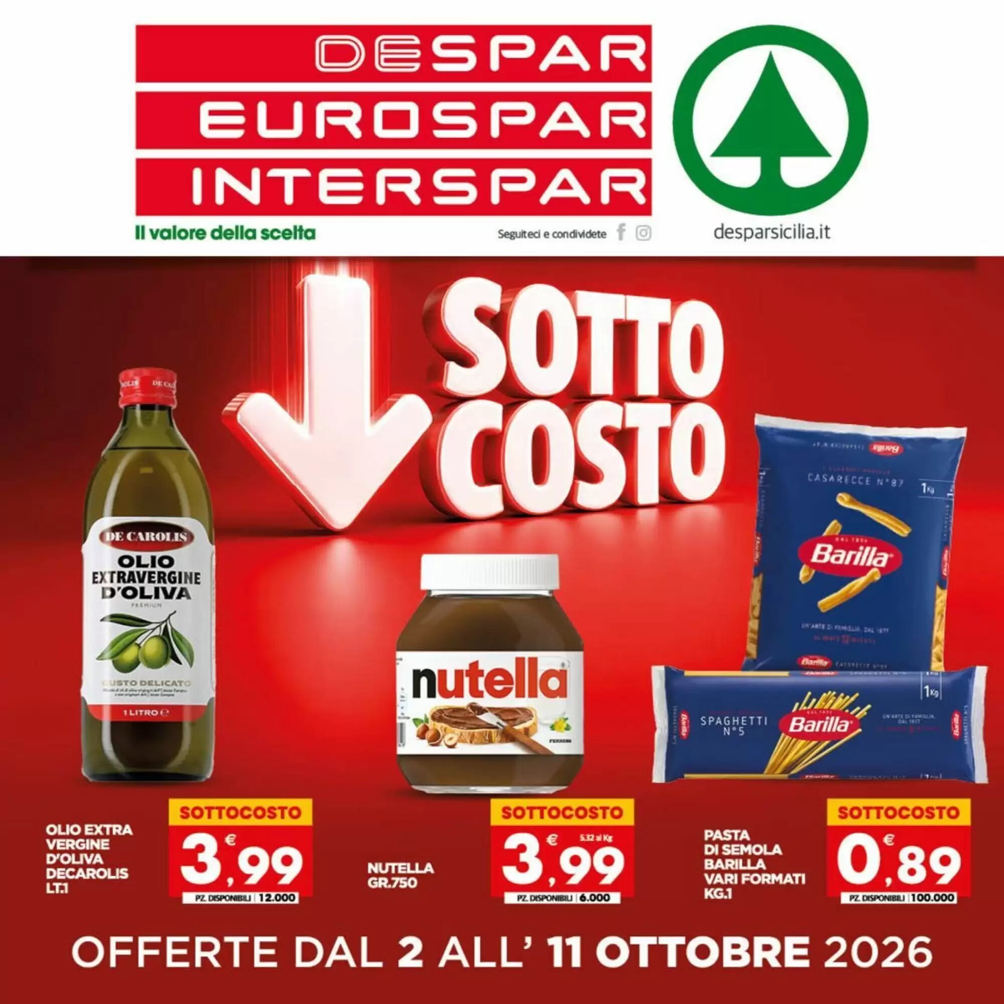 Volantino promozionale Despar  valide dal 02/10/2026 - Pagina 1.