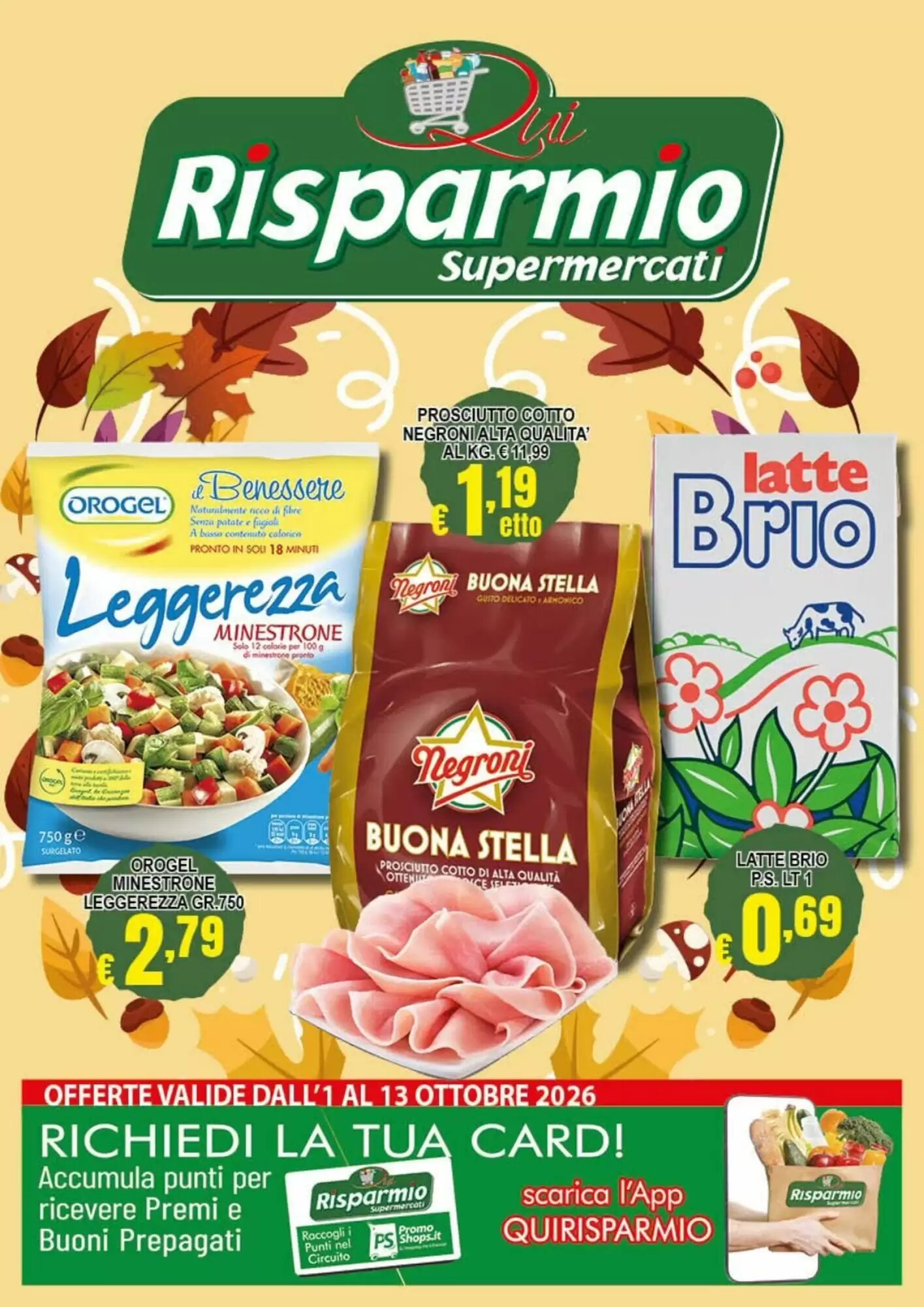 Volantino promozionale Risparmio Supermercati valide dal 02/10/2026 - Pagina 1.