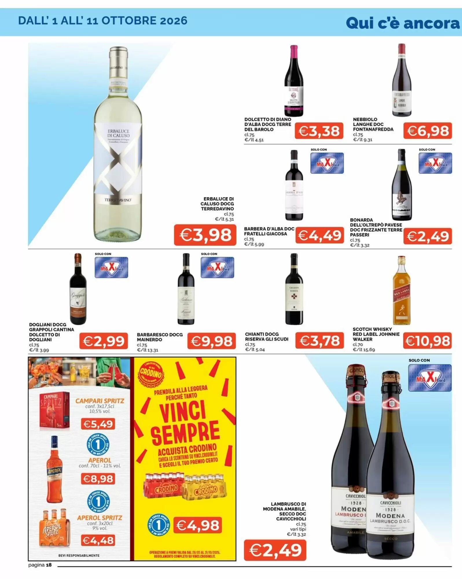 Volantino promozionale Maxisconto  valide dal 02/10/2026 - Pagina 18.