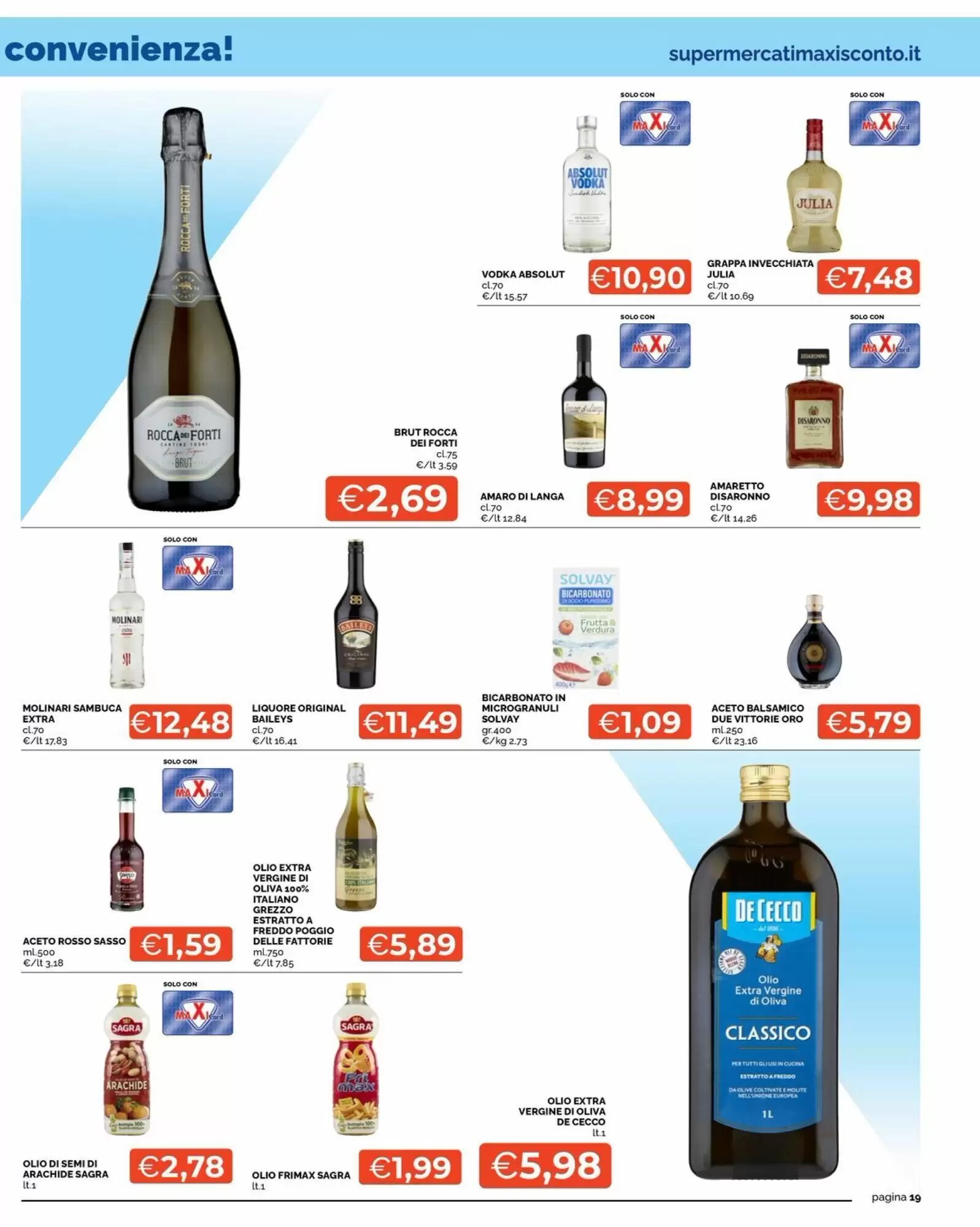 Volantino promozionale Maxisconto  valide dal 02/10/2026 - Pagina 19.