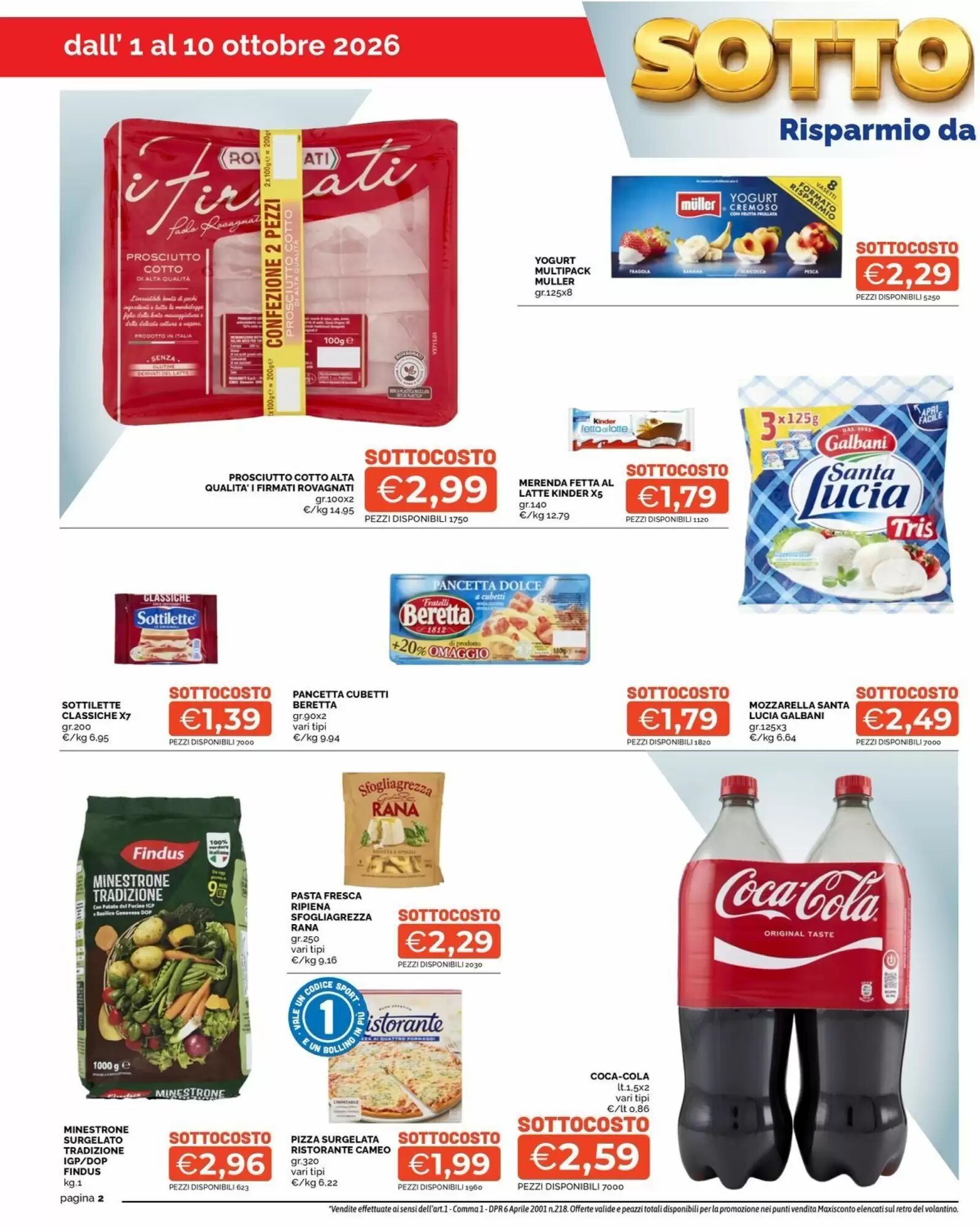 Volantino promozionale Maxisconto  valide dal 02/10/2026 - Pagina 2.