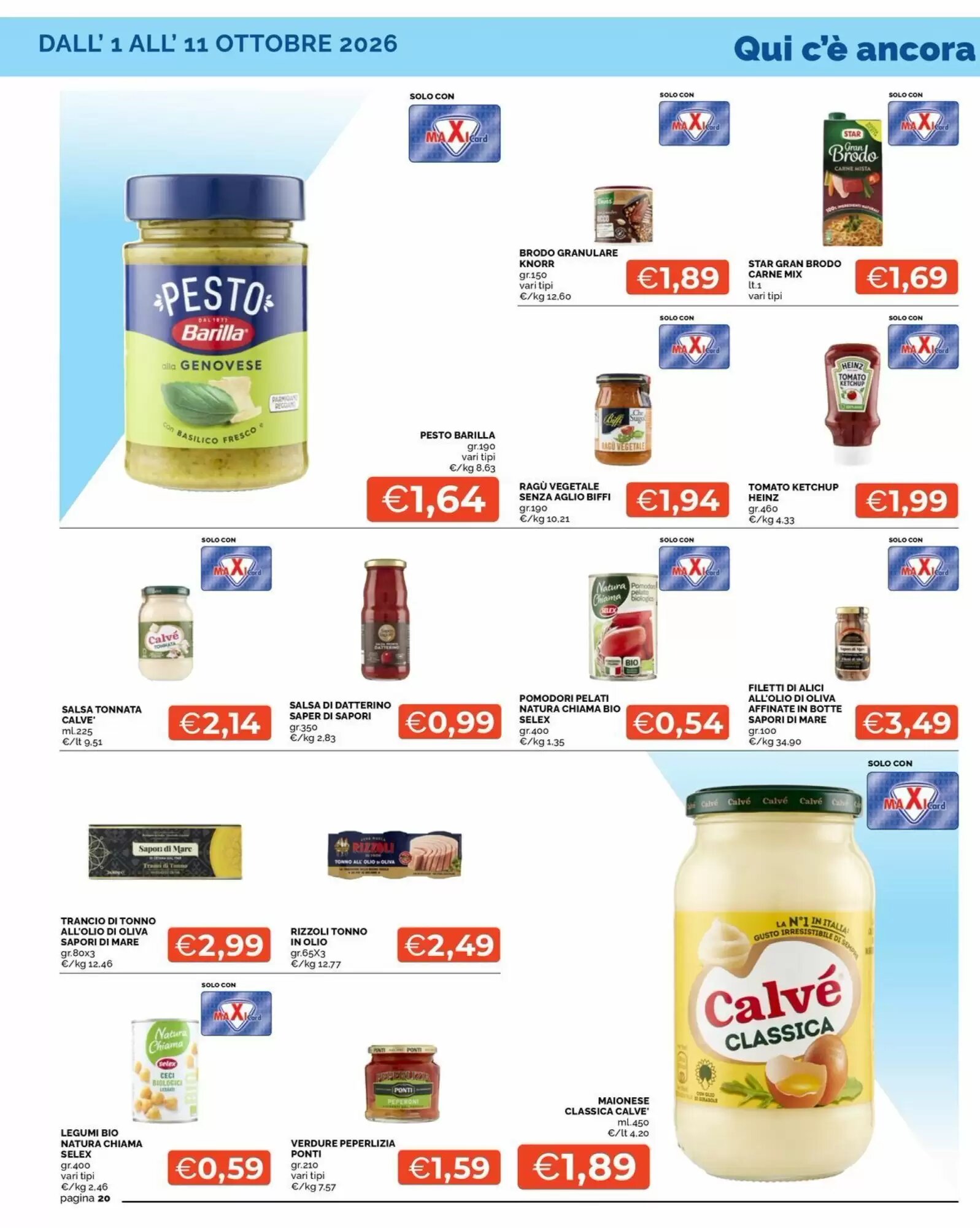 Volantino promozionale Maxisconto  valide dal 02/10/2026 - Pagina 20.