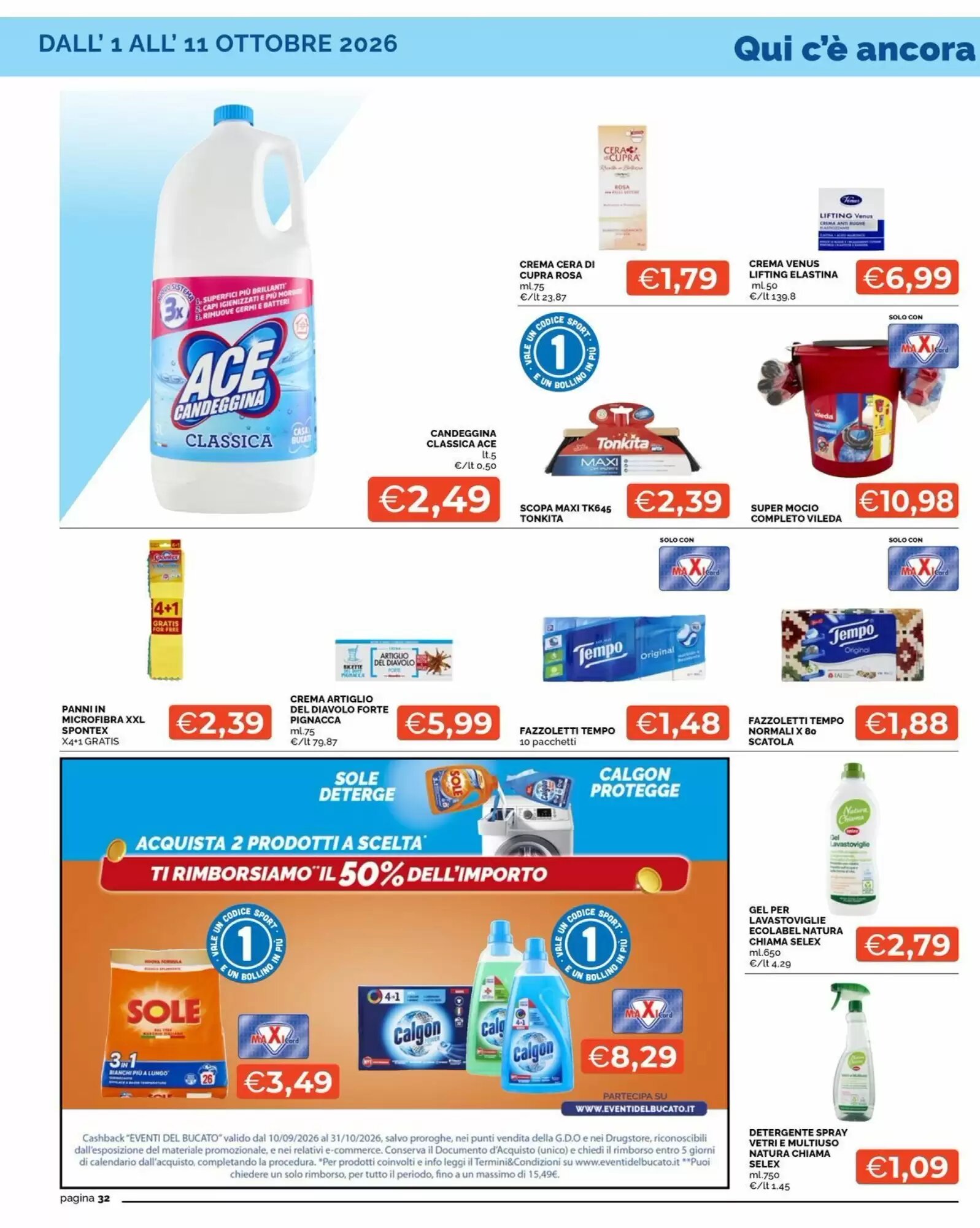 Volantino promozionale Maxisconto  valide dal 02/10/2026 - Pagina 32.