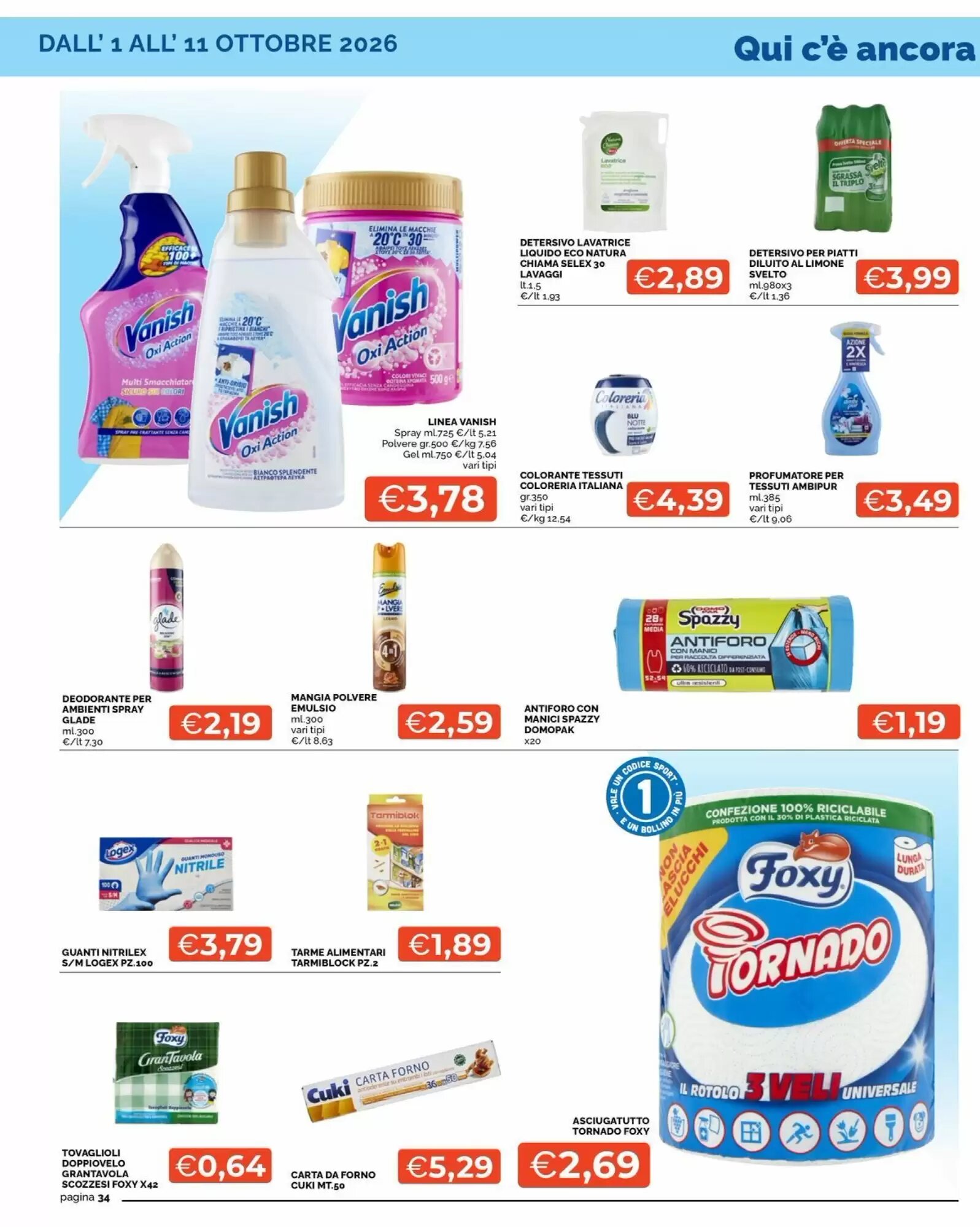 Volantino promozionale Maxisconto  valide dal 02/10/2026 - Pagina 34.