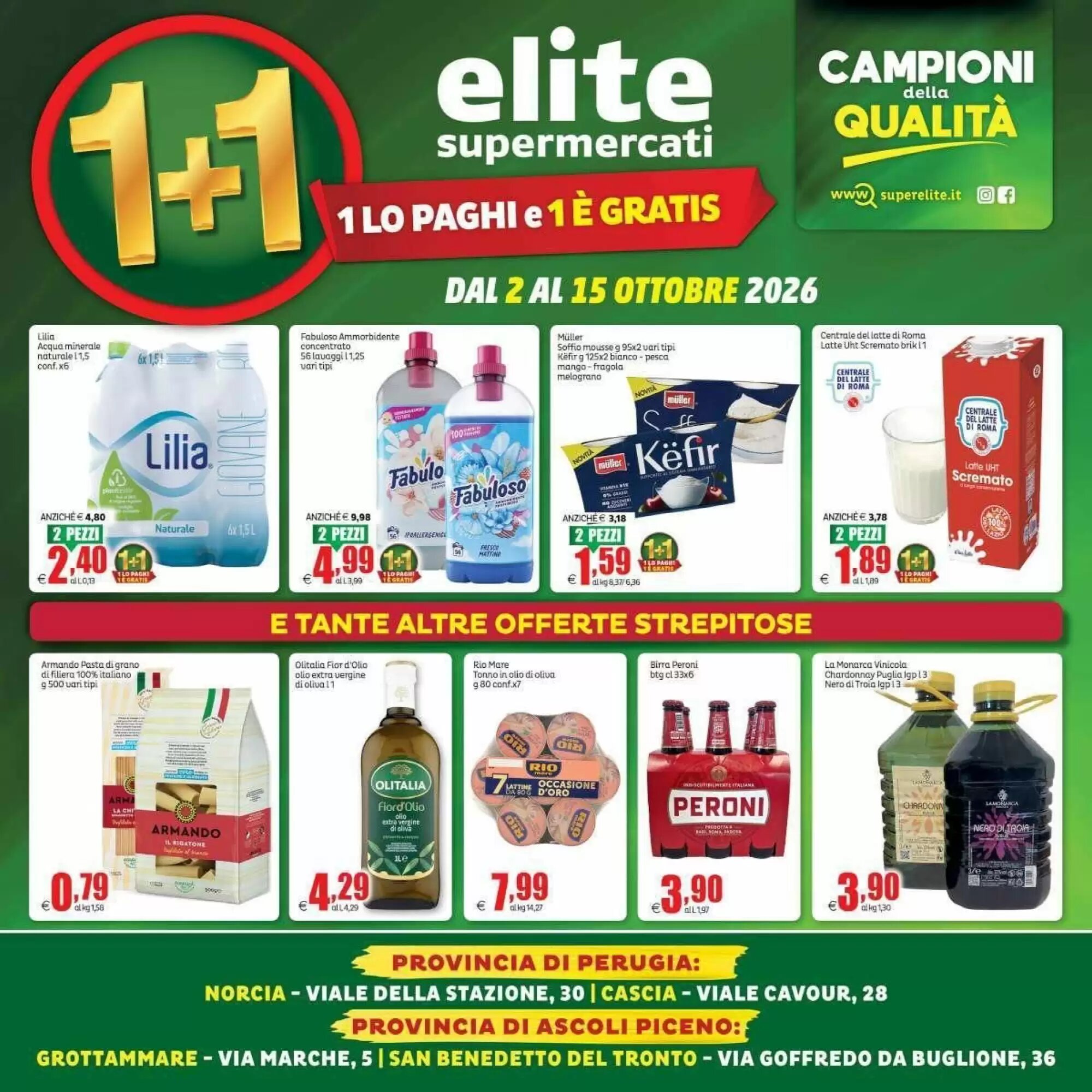 Volantino promozionale Elite  valide dal 02/10/2026 - Pagina 1.
