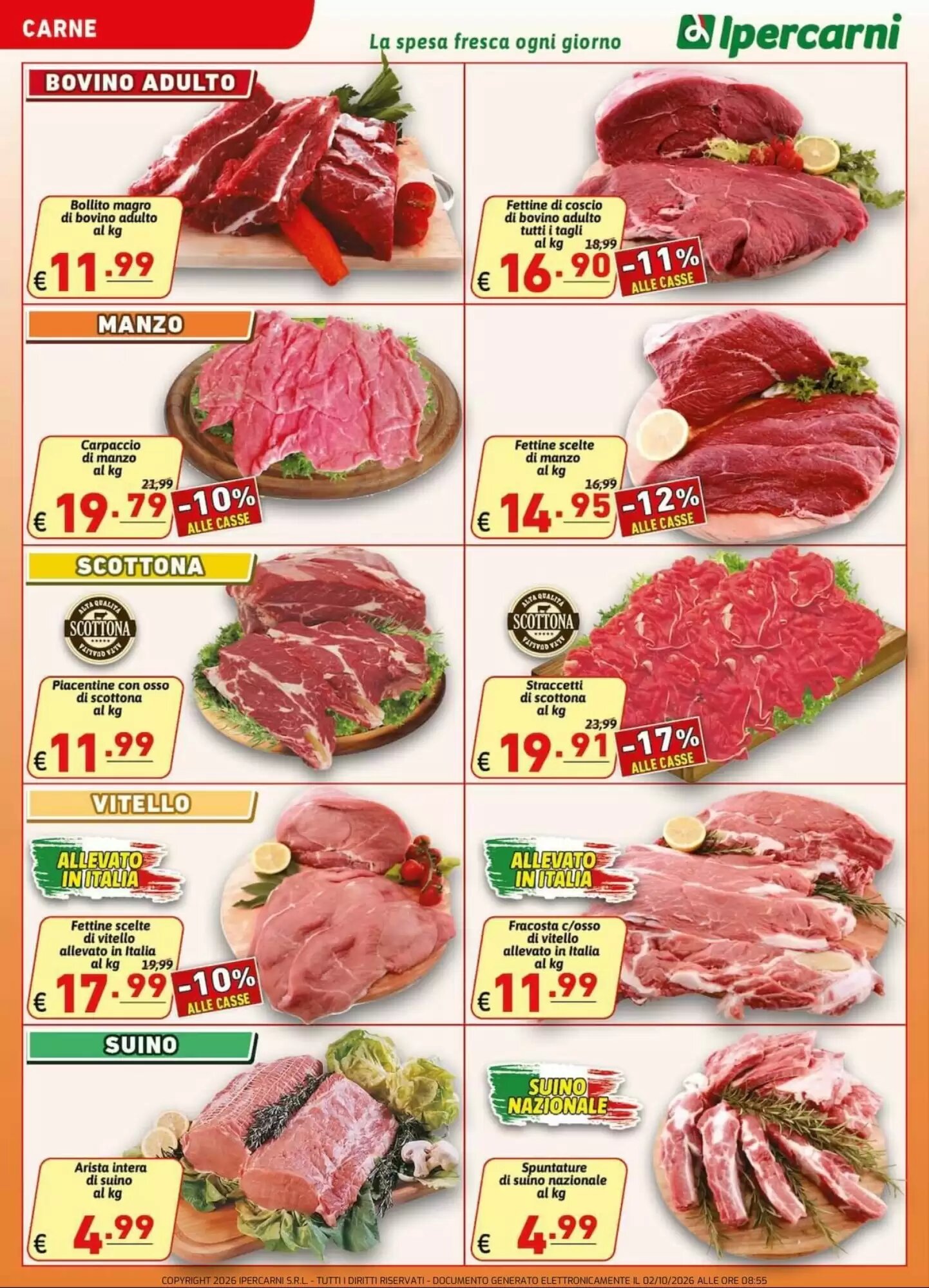 Volantino promozionale Ipercarni  valide dal 02/10/2026 - Pagina 4.