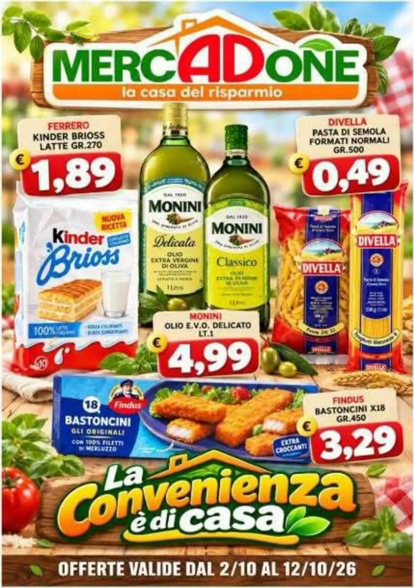 Volantino promozionale MercADone valide dal 02/10/2026 - Pagina 1.