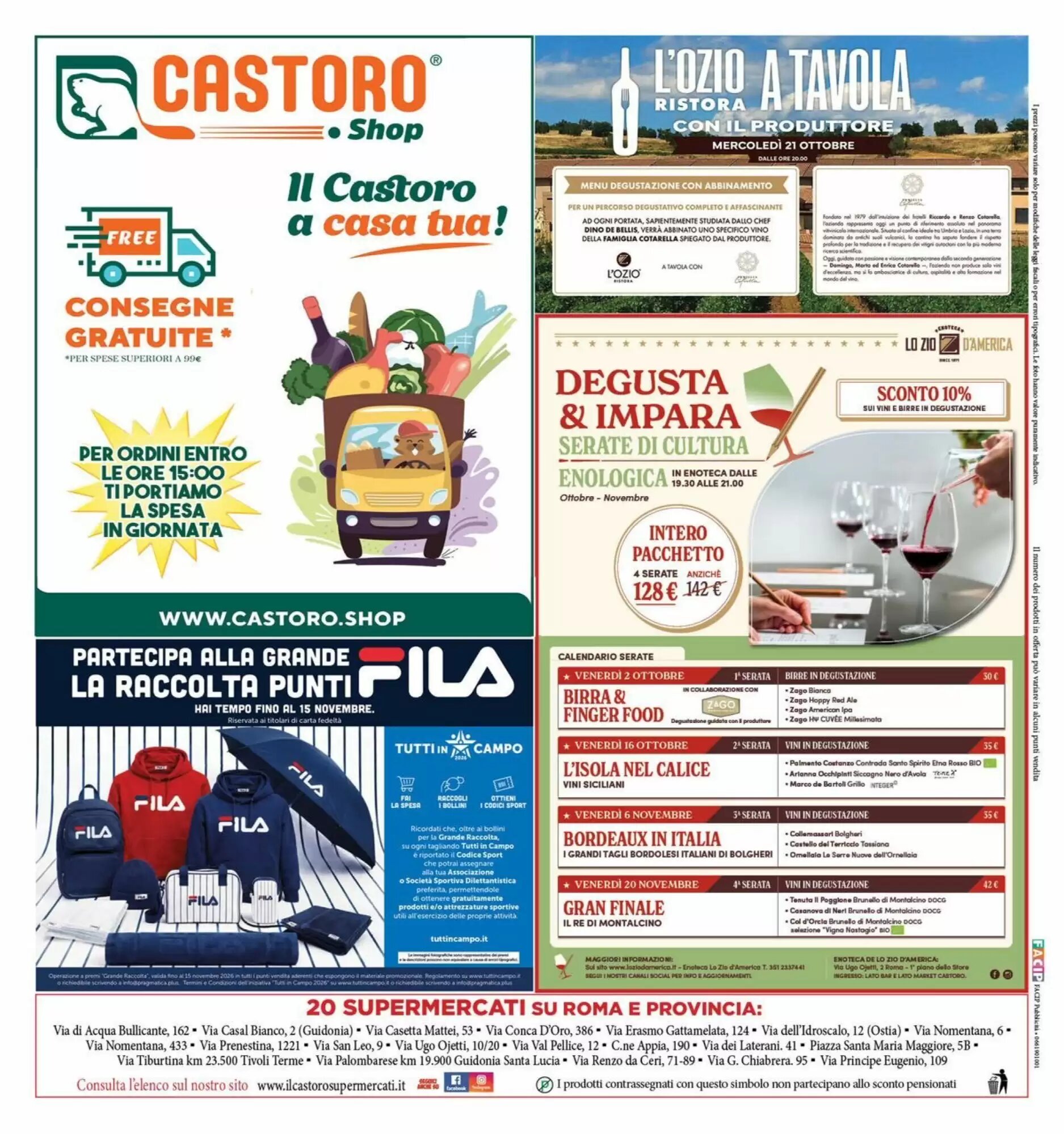 Volantino promozionale Il Castoro Supermercati  valide dal 02/10/2026 - Pagina 20.