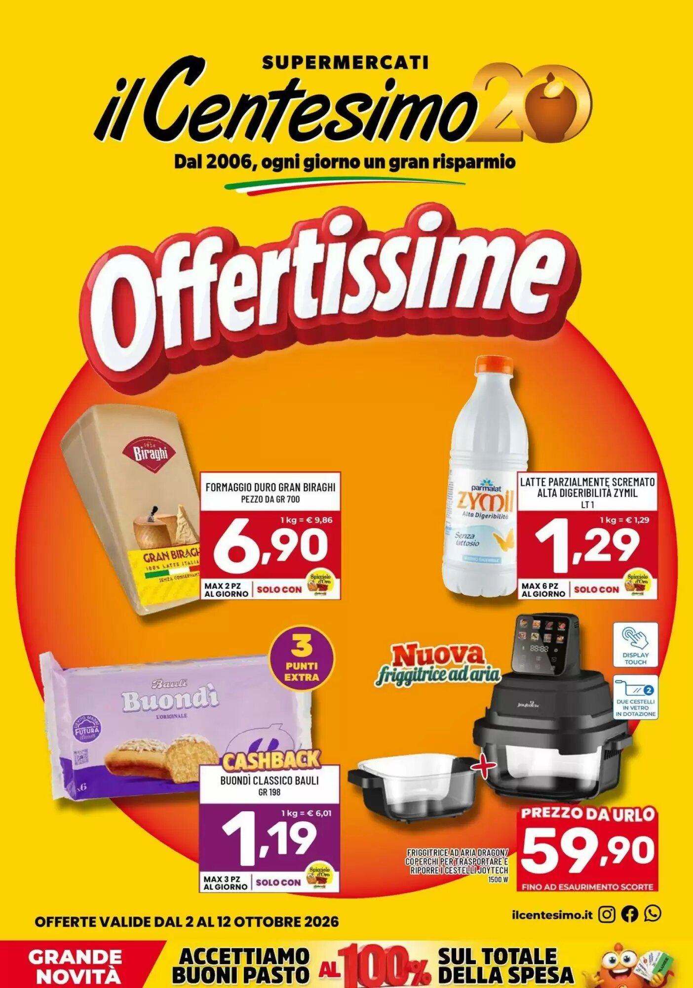 Volantino promozionale Il Centesimo valide dal 02/10/2026 - Pagina 1.