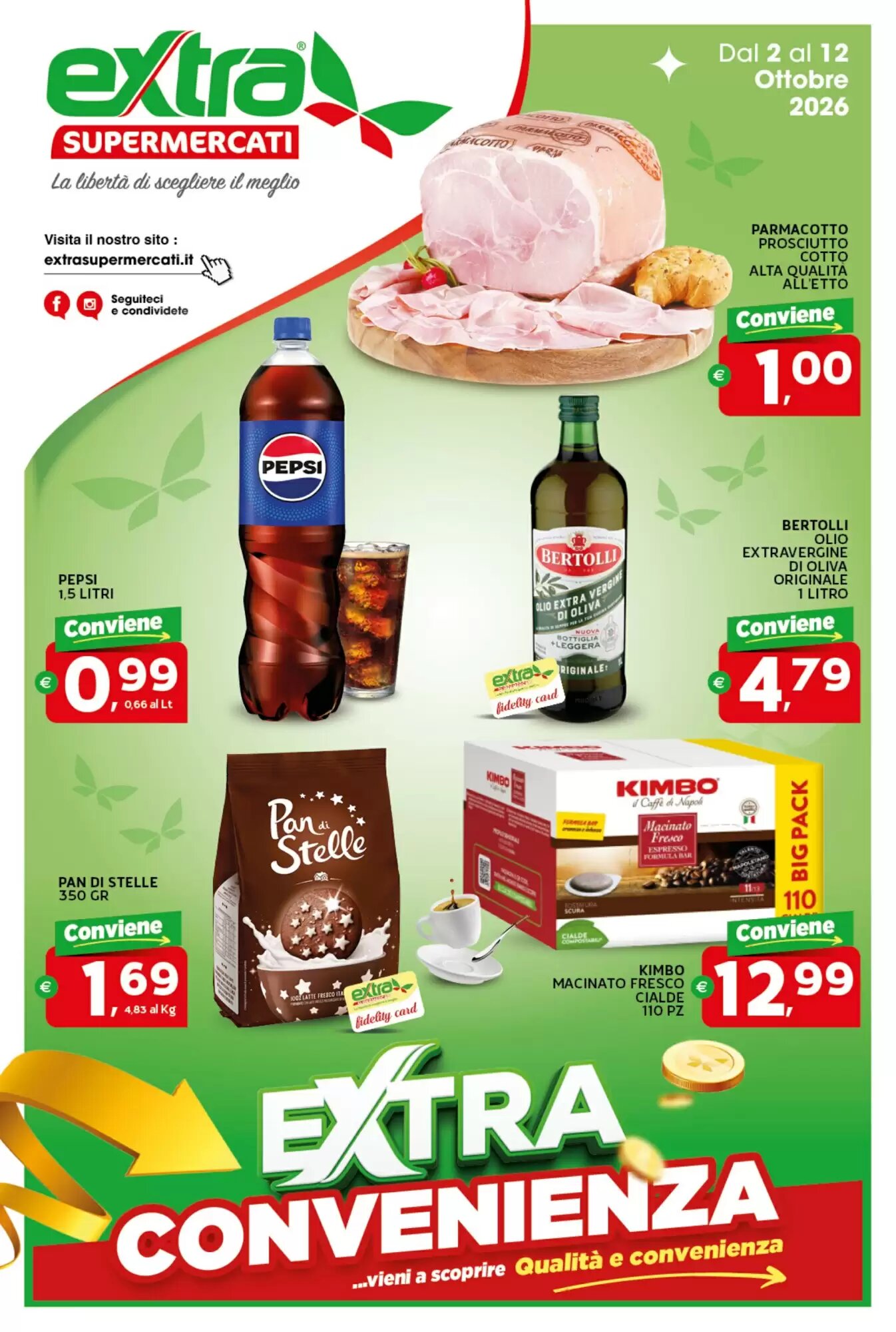Volantino promozionale Extra Supermercati valide dal 02/10/2026 - Pagina 1.