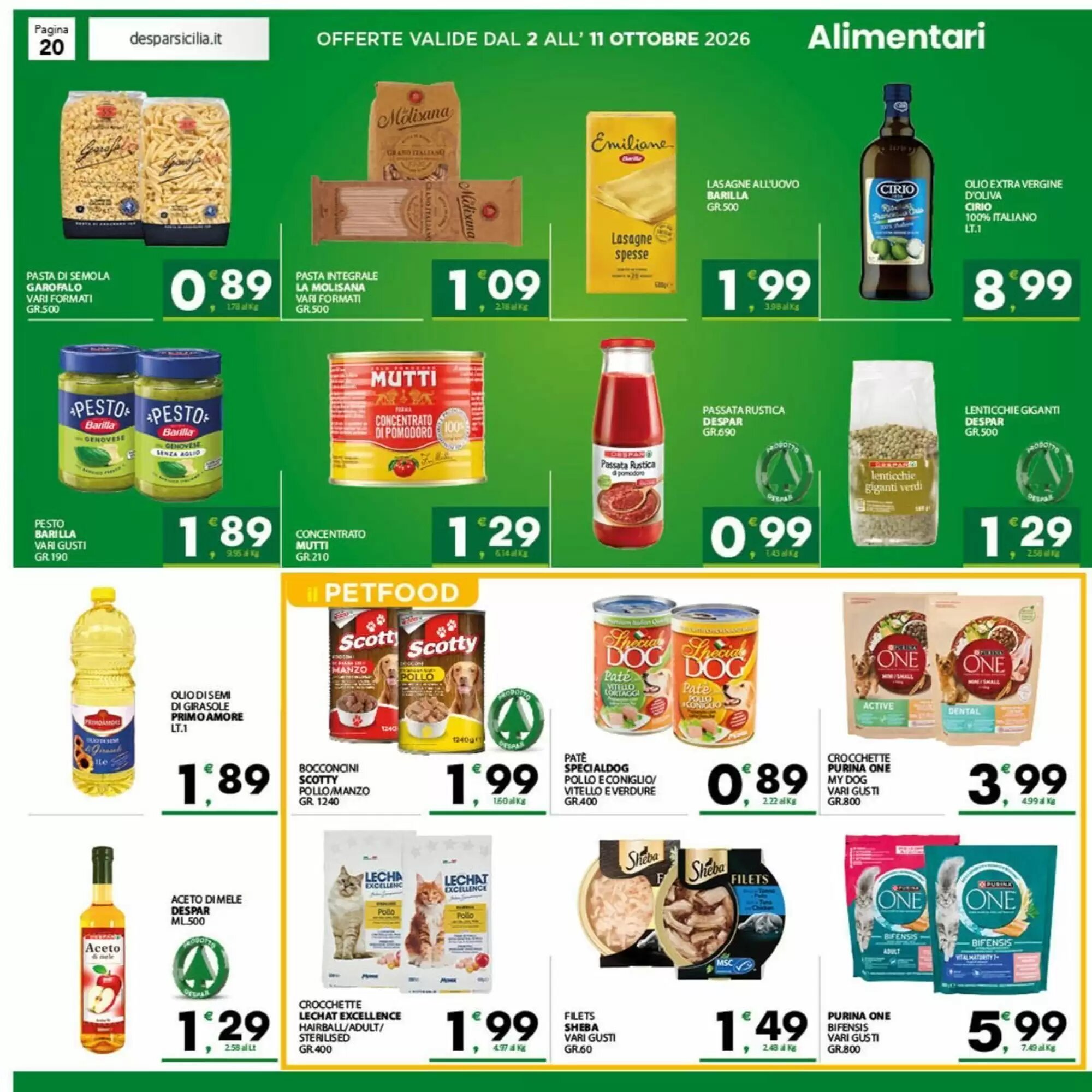 Volantino promozionale Despar Sicilia  valide dal 02/10/2026 - Pagina 20.