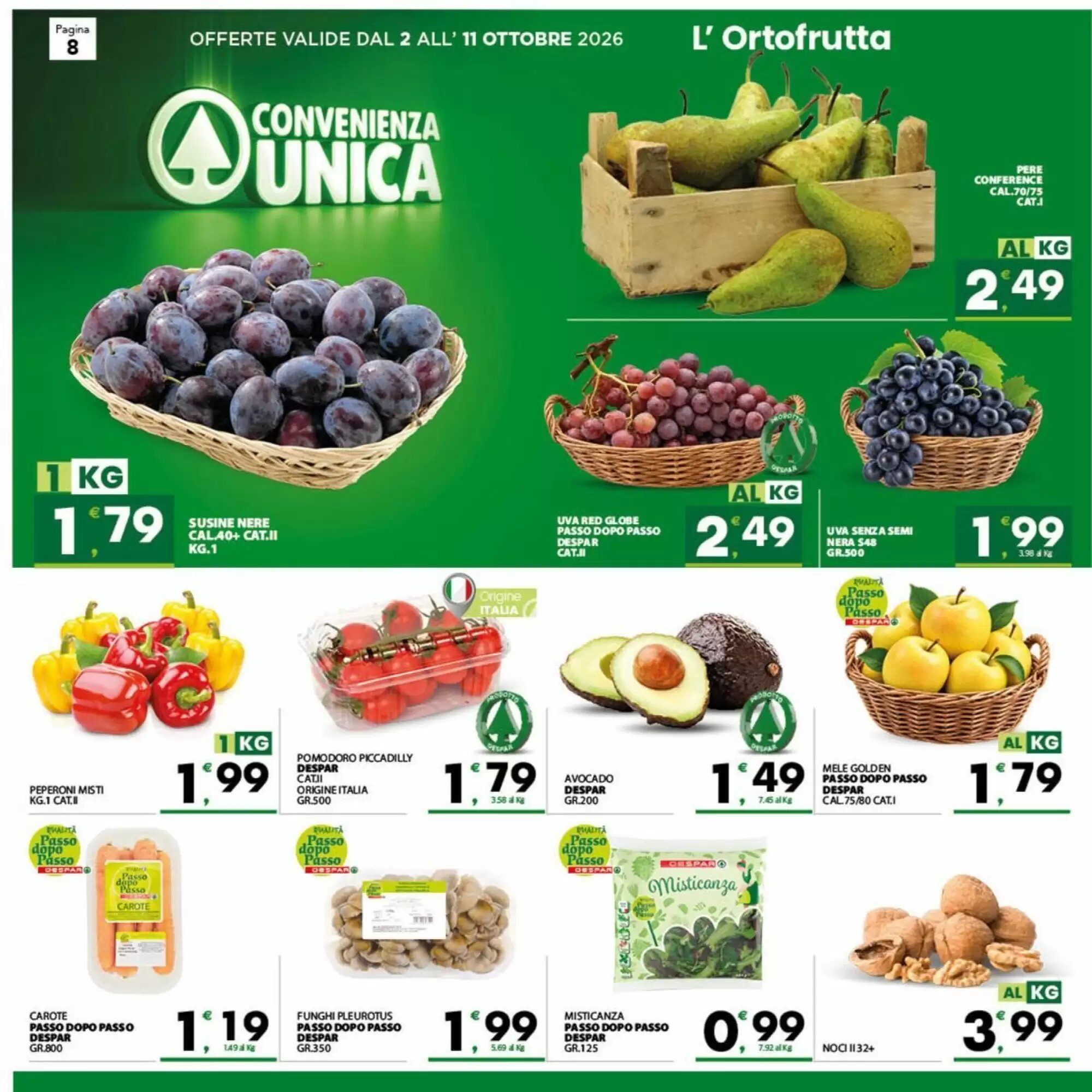 Volantino promozionale Despar Sicilia  valide dal 02/10/2026 - Pagina 8.