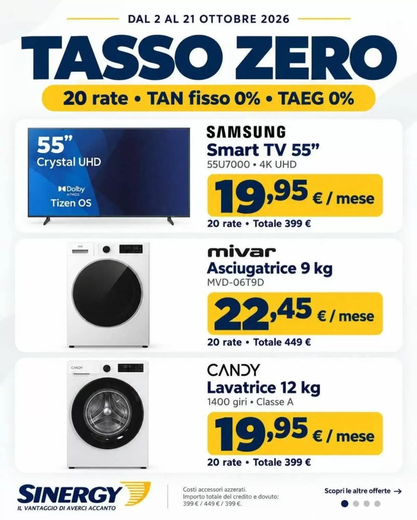 Volantino promozionale Sinergy  valide dal 02/10/2026 - Pagina 1.