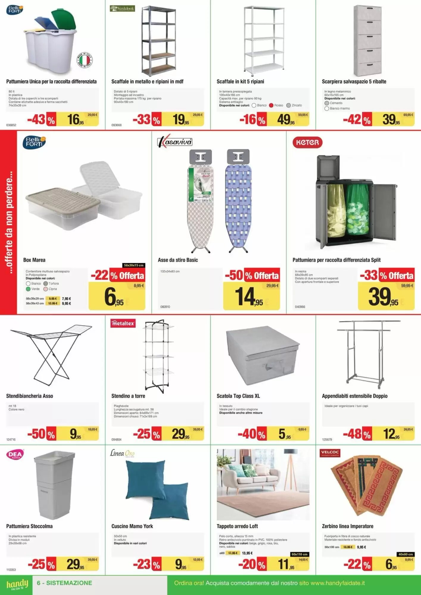 Volantino promozionale Handy fai da te  valide dal 03/10/2026 - Pagina 6.