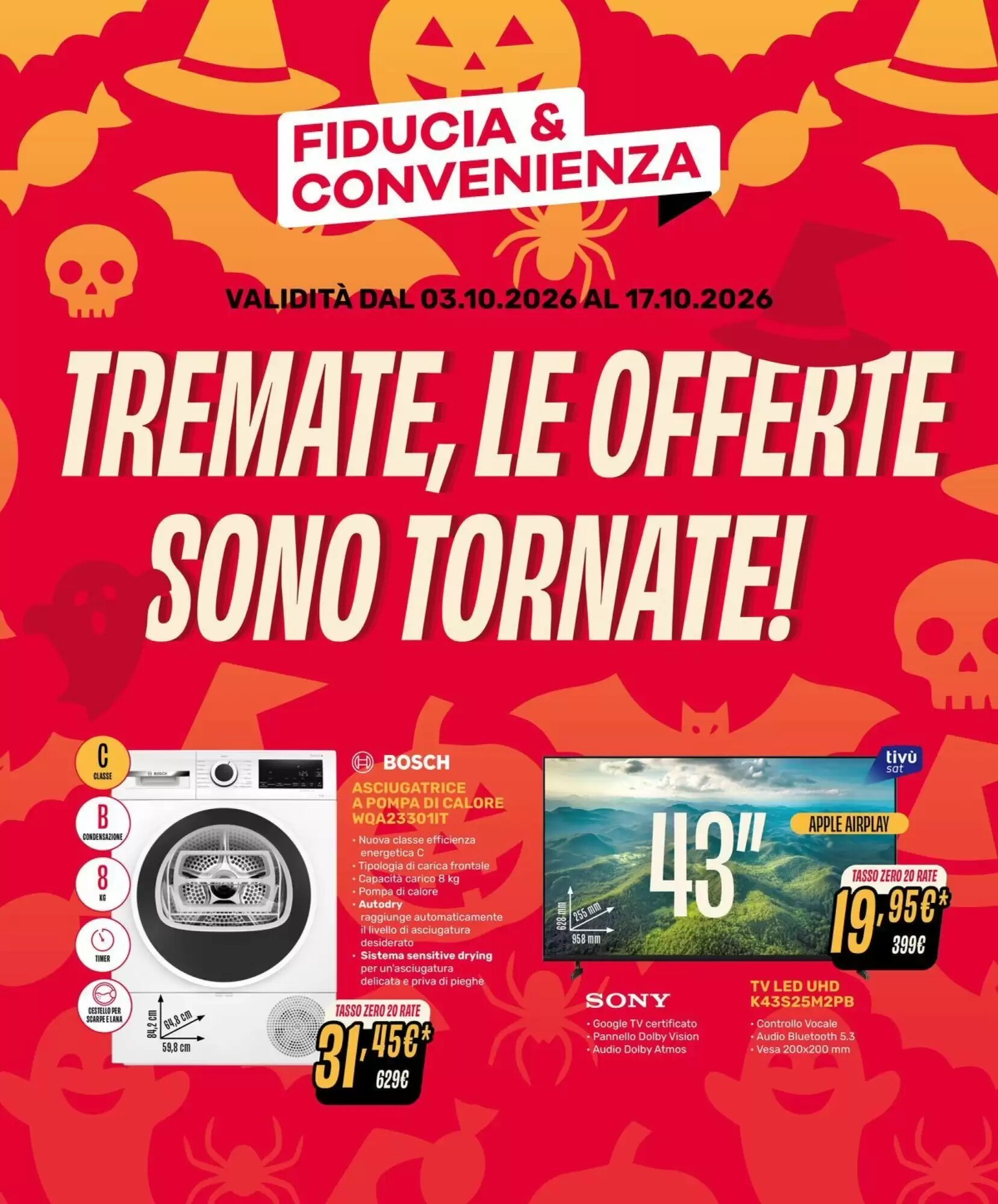 Volantino promozionale Fiducia & Convenienza  valide dal 03/10/2026 - Pagina 1.