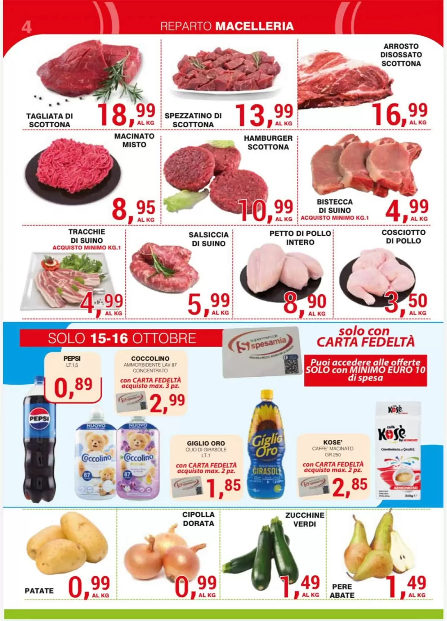 Volantino promozionale Supermercati Spesa Mia  valide dal 03/10/2026 - Pagina 4.