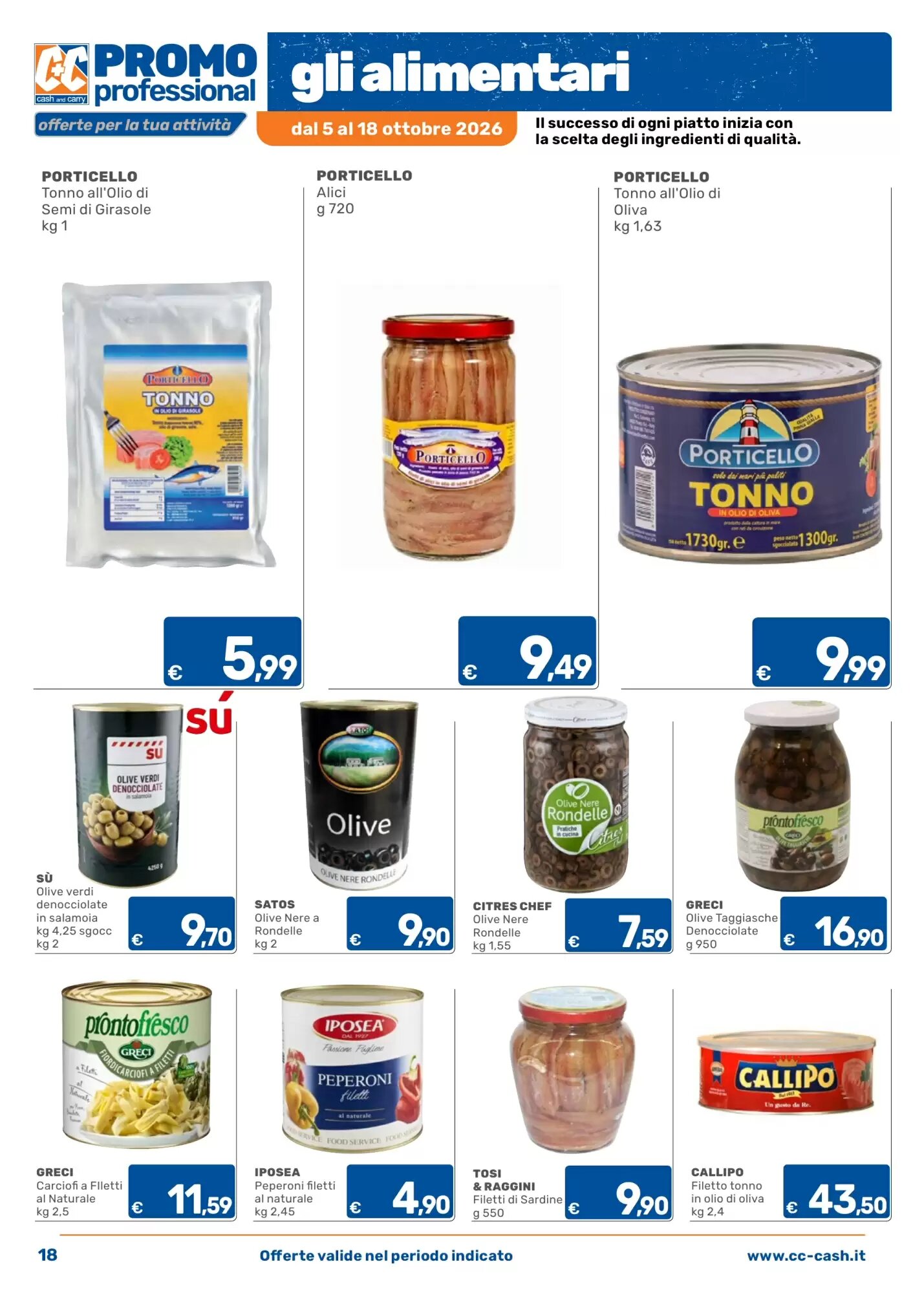 Volantino promozionale C+C Cash and Carry  valide dal 05/10/2026 - Pagina 18.