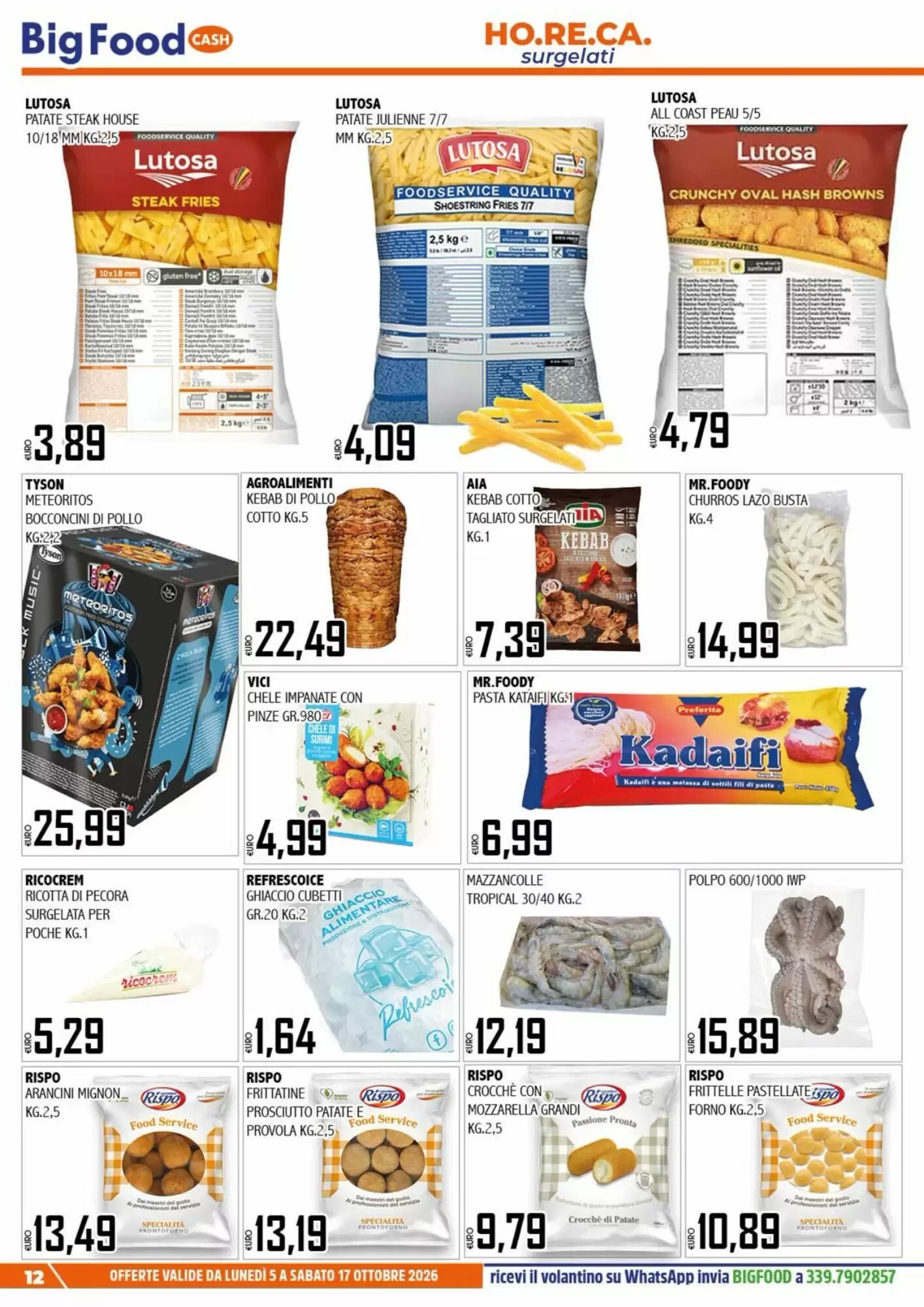 Volantino promozionale Big Food  valide dal 05/10/2026 - Pagina 12.