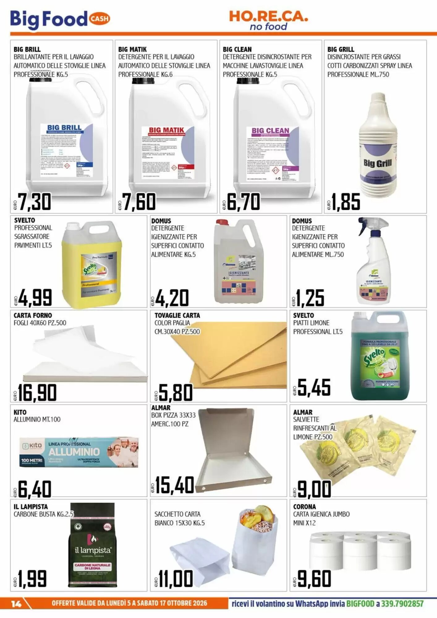 Volantino promozionale Big Food  valide dal 05/10/2026 - Pagina 14.