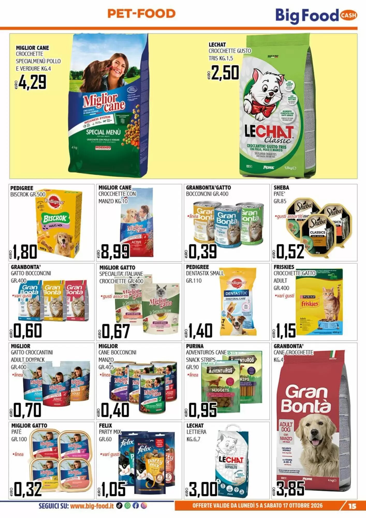 Volantino promozionale Big Food  valide dal 05/10/2026 - Pagina 15.
