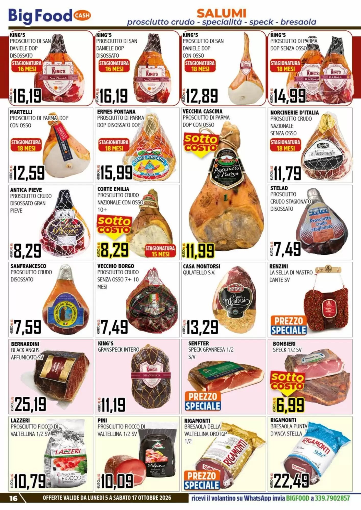 Volantino promozionale Big Food  valide dal 05/10/2026 - Pagina 16.