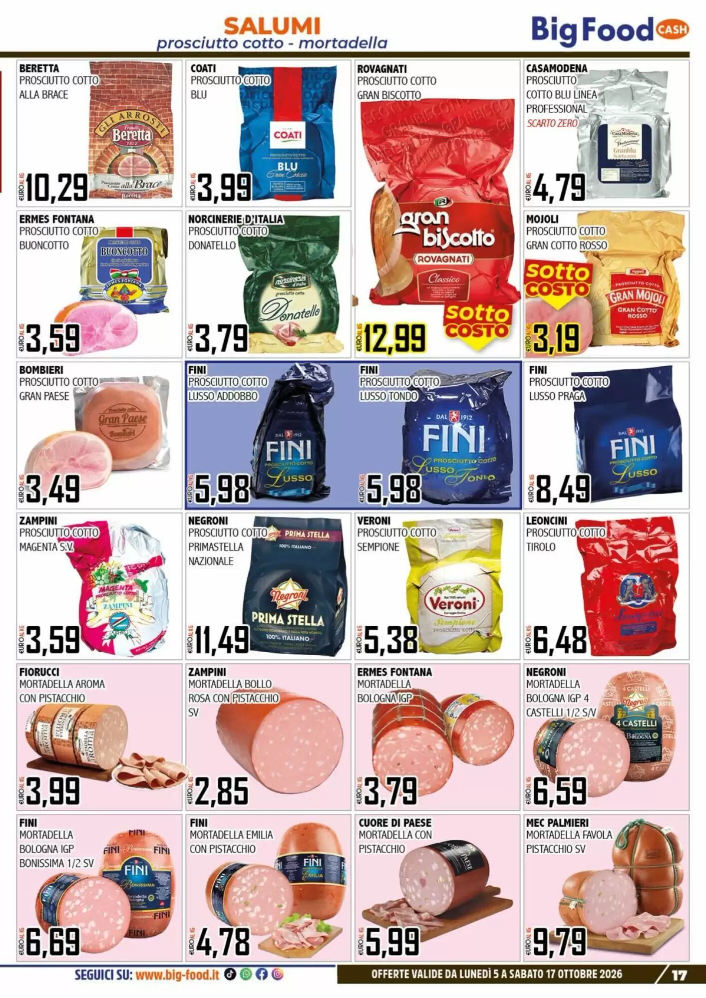 Volantino promozionale Big Food  valide dal 05/10/2026 - Pagina 17.