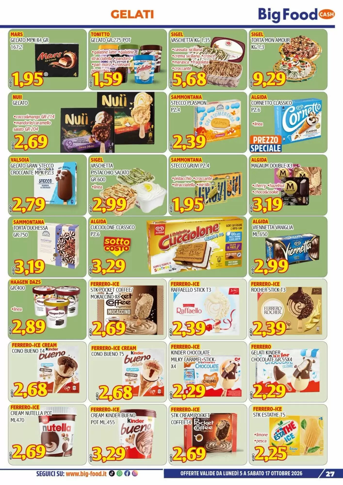 Volantino promozionale Big Food  valide dal 05/10/2026 - Pagina 27.