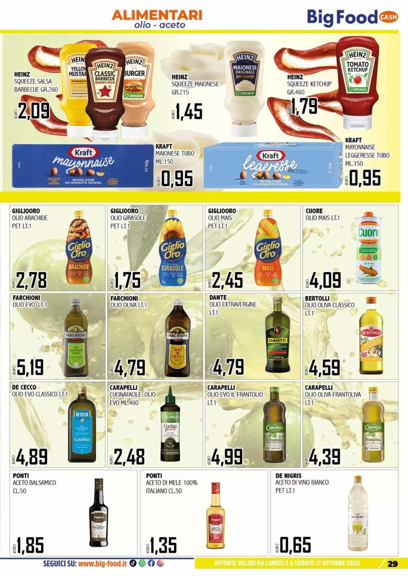 Volantino promozionale Big Food  valide dal 05/10/2026 - Pagina 29.