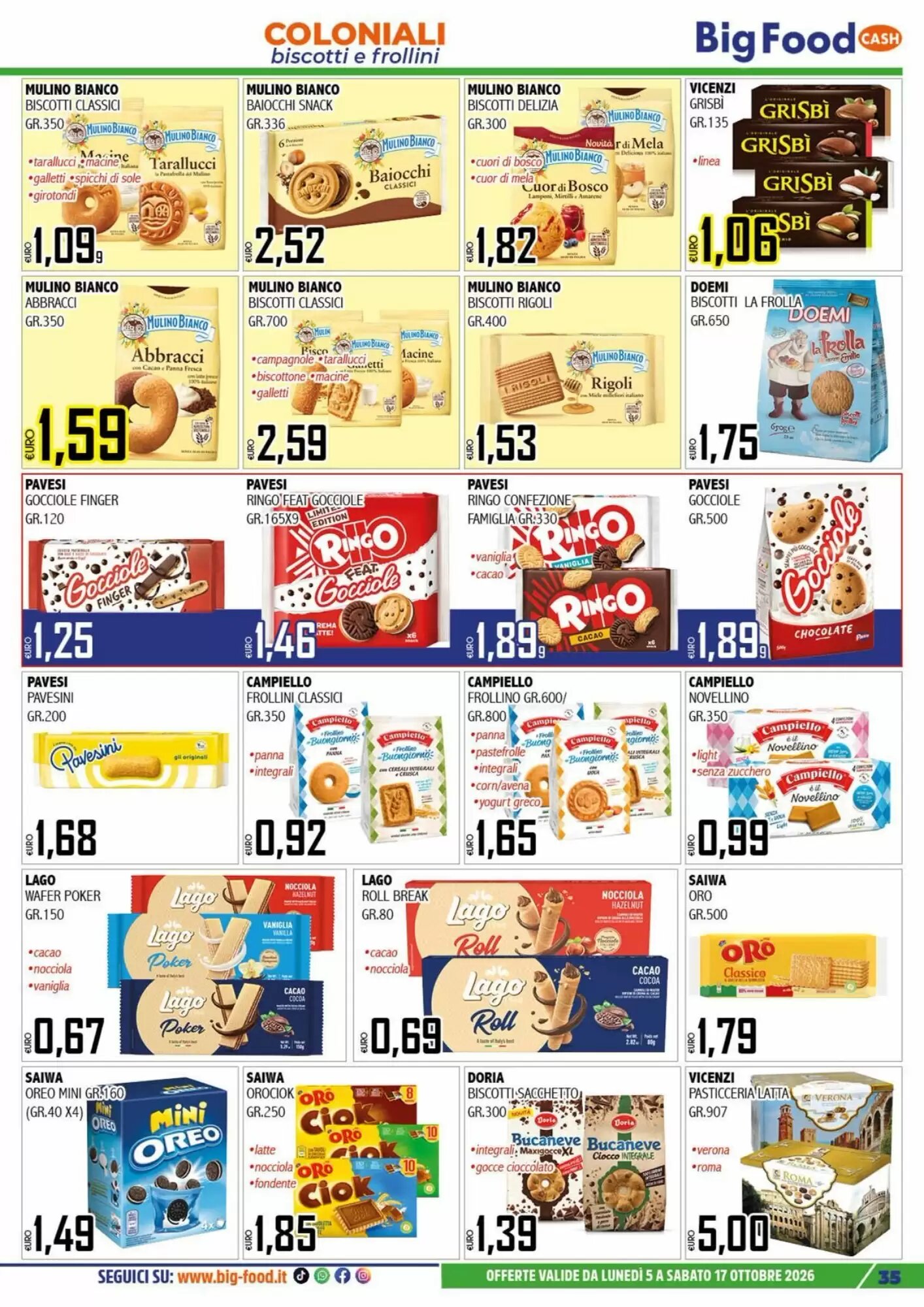 Volantino promozionale Big Food  valide dal 05/10/2026 - Pagina 35.