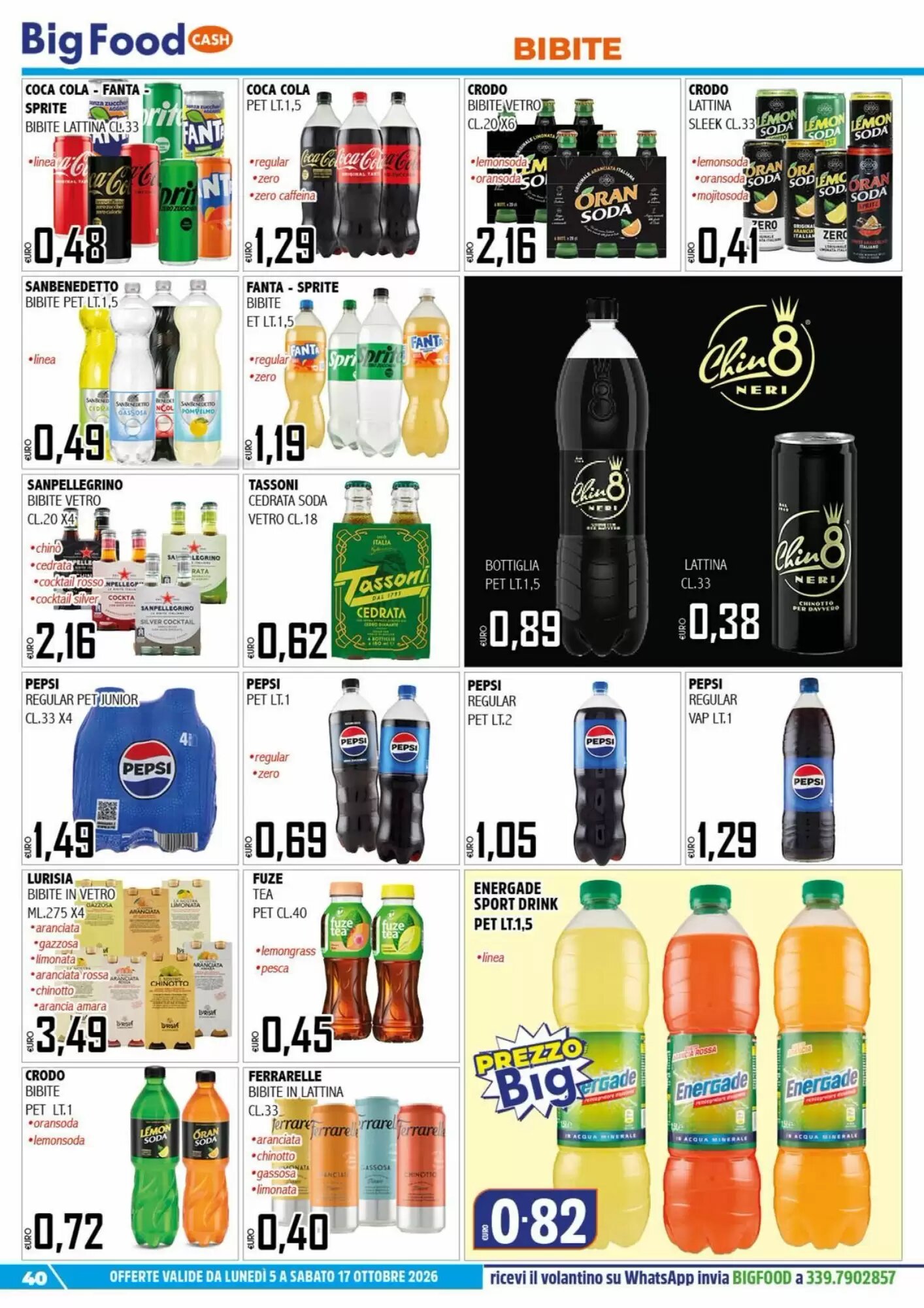 Volantino promozionale Big Food  valide dal 05/10/2026 - Pagina 40.