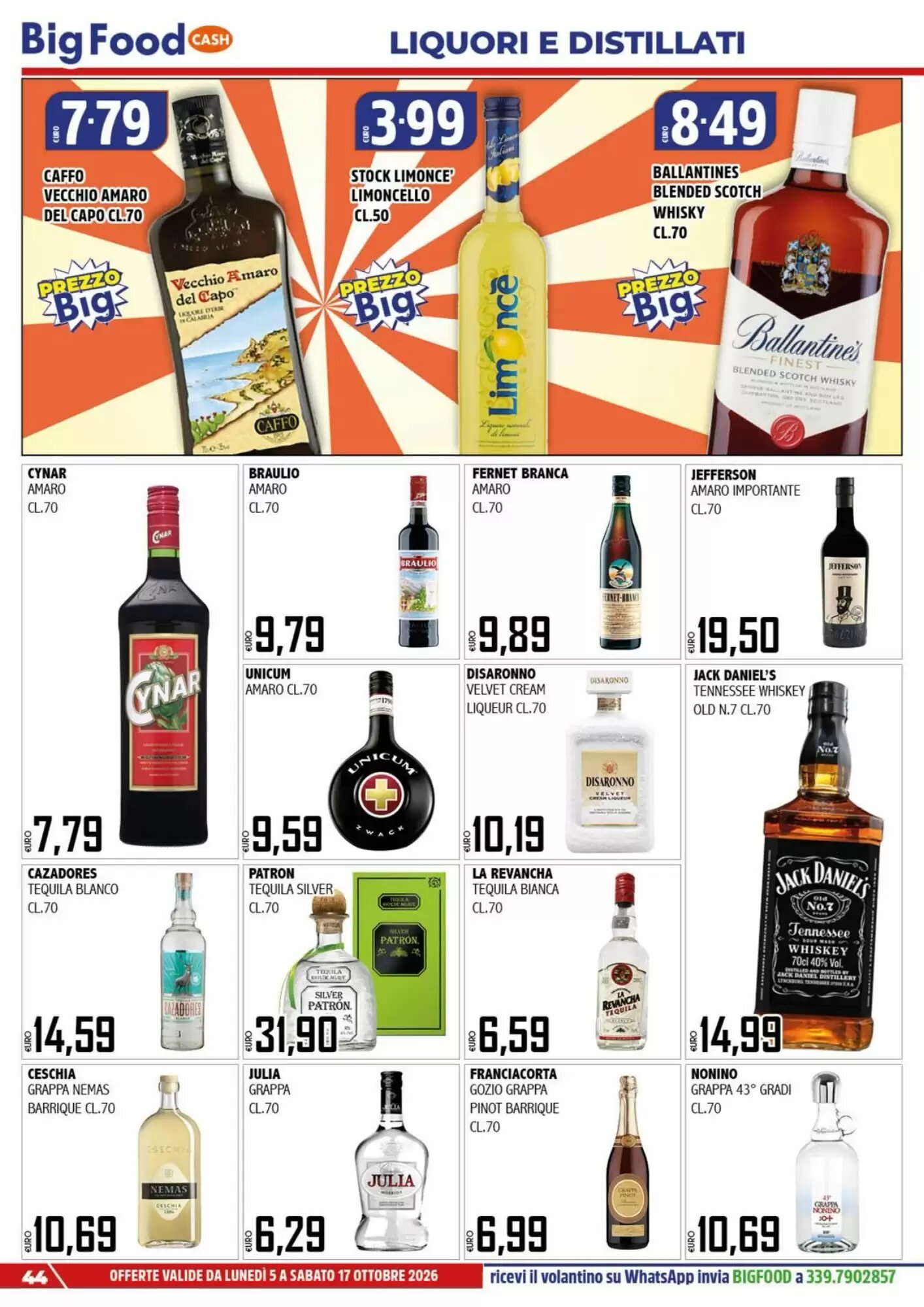 Volantino promozionale Big Food  valide dal 05/10/2026 - Pagina 44.