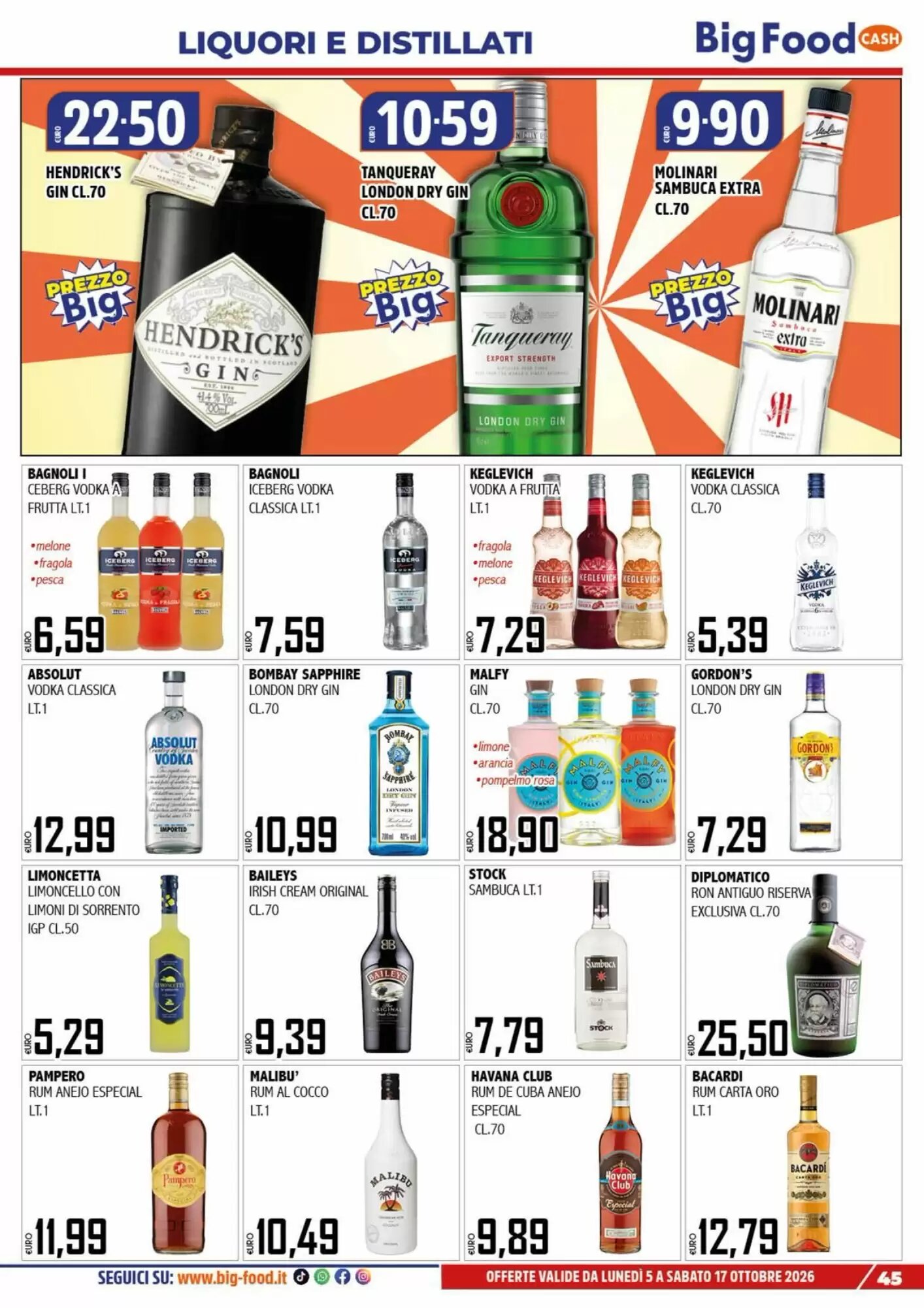Volantino promozionale Big Food  valide dal 05/10/2026 - Pagina 45.