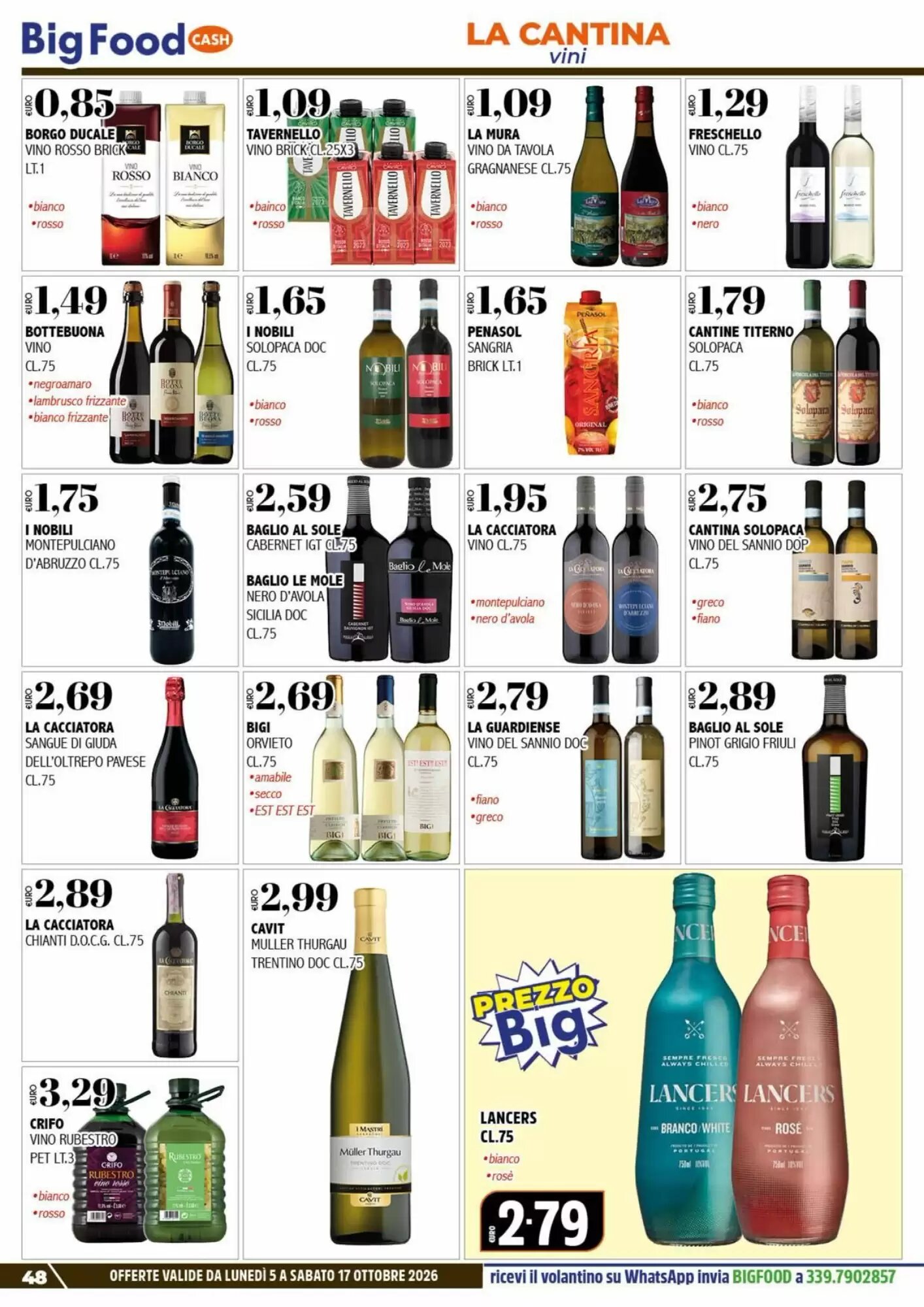 Volantino promozionale Big Food  valide dal 05/10/2026 - Pagina 48.